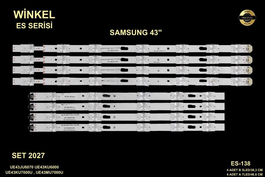 SAMSUNG UE43JU6070 UE43KU6000 UE43KU7000U , UE43MU7000U , HG43EF690UB UA43KU7000K UA43MU6100S SAMSUNG 43 A:V6DU-430DCB-R2 LM41-00269A LM41-00268A 34959 34960 LCD379 LCD380 379 380 ES-138 GEN-138 GEN138 SET-0138 SET0138 STL0881T 0881T