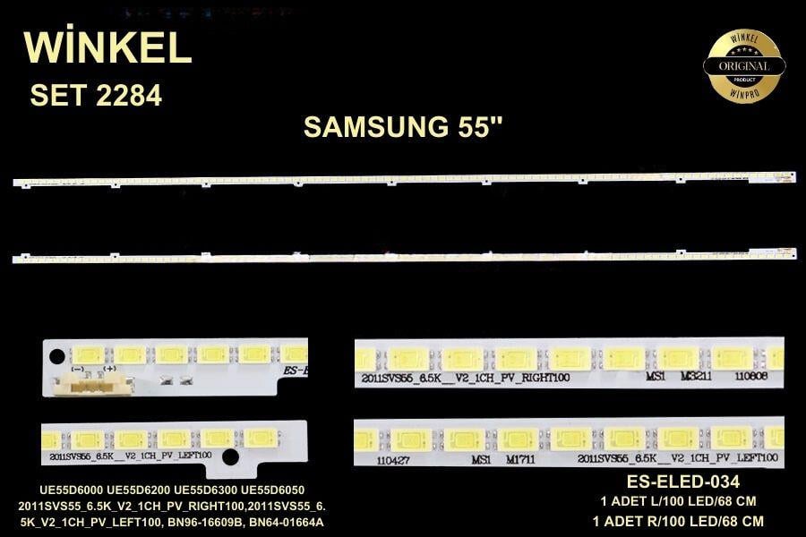 SAMSUNG UE55D6000 UE55D6200 UE55D6300 UE55D6050 2011SVS55_6.5K_V2_1CH_PV_RIGHT100,2011SVS55_6.5K_V2_1CH_PV_LEFT100, BN96-16609B, BN64-01664A ES-ELED-034 ELED-034 TKM-034 TKM034 ELED034