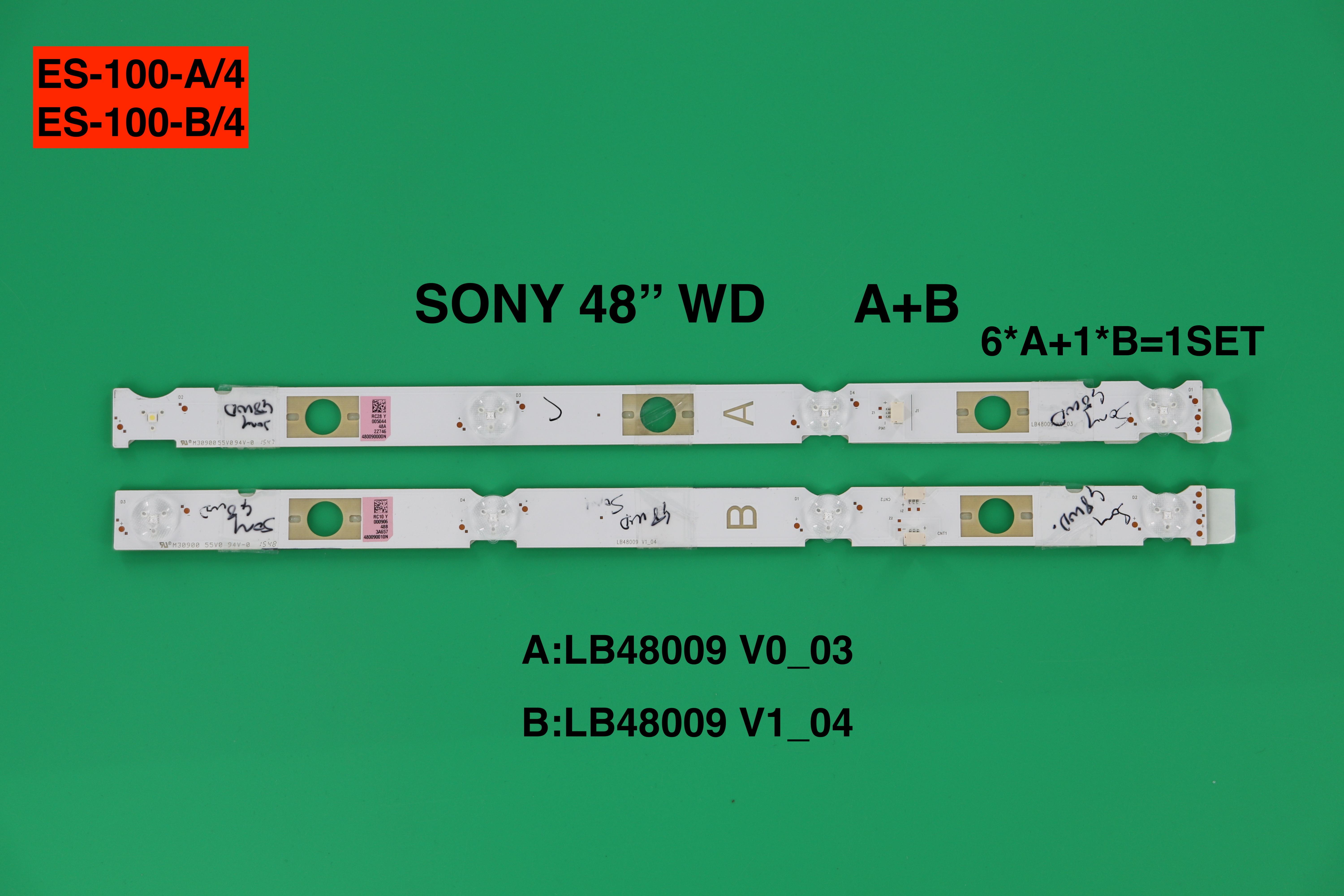 SONY ES-100, SONY, KDL-48WD655, KDL-48WD650, 48W655D, LB48009 V0_03, LB48009 V1_04