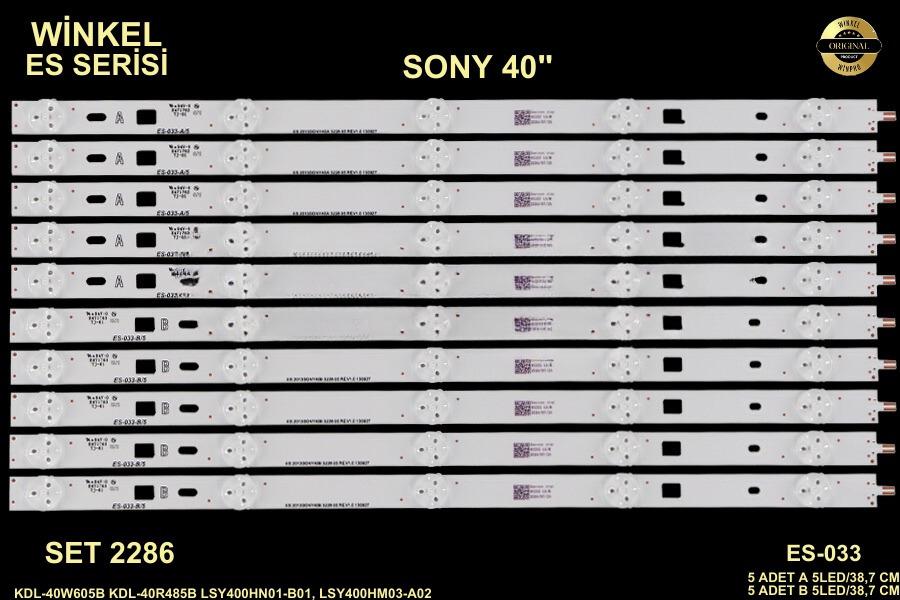 SONY KDL-40W605B KDL-40R485B LSY400HN01-B01, LSY400HM03-A02 ES-033 SET-0033 GEN-033 GEN033 SET0033