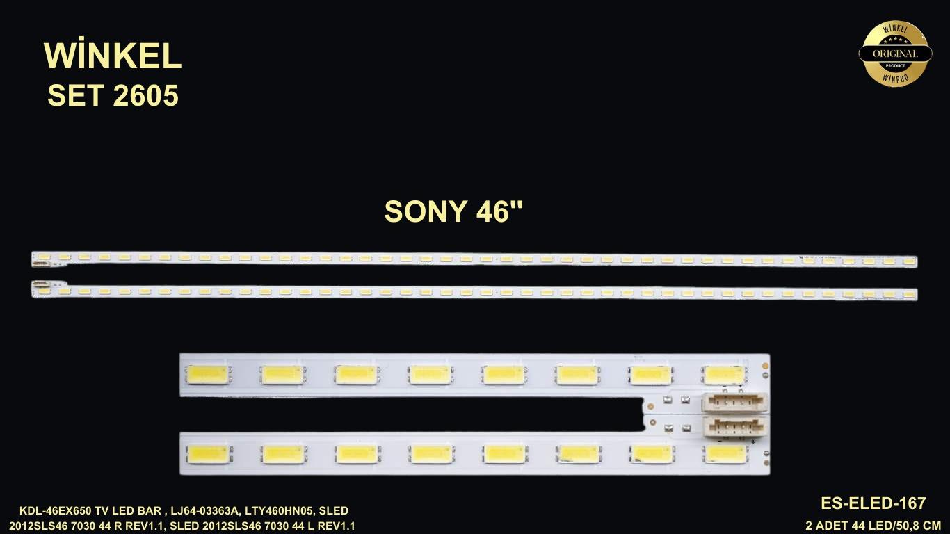 SONY KDL-46EX650 TV LED BAR ES-ELED-167 ELED 167