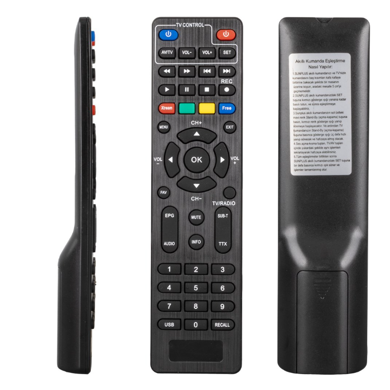 Sunplus Astra Falcon Full HD Uydu Alıcı Kumandası