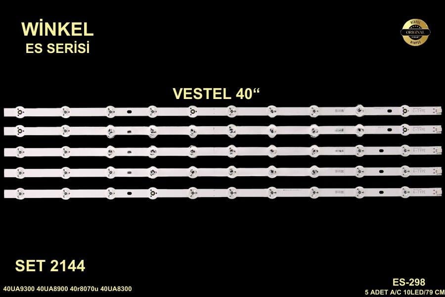 VESTEL 40UA9300 40UA8900 40r8070u 40UA8300 LED BAR VES400QNSS-2D-U01 34605 34607 LCD183 LCD185 183 185 ES-298 GEN-298 SET-0298 GEN298 SET0298 STL0653 0653 10098466 10096743 10102922 10102375 10103609 10105950 10104360,40R6080