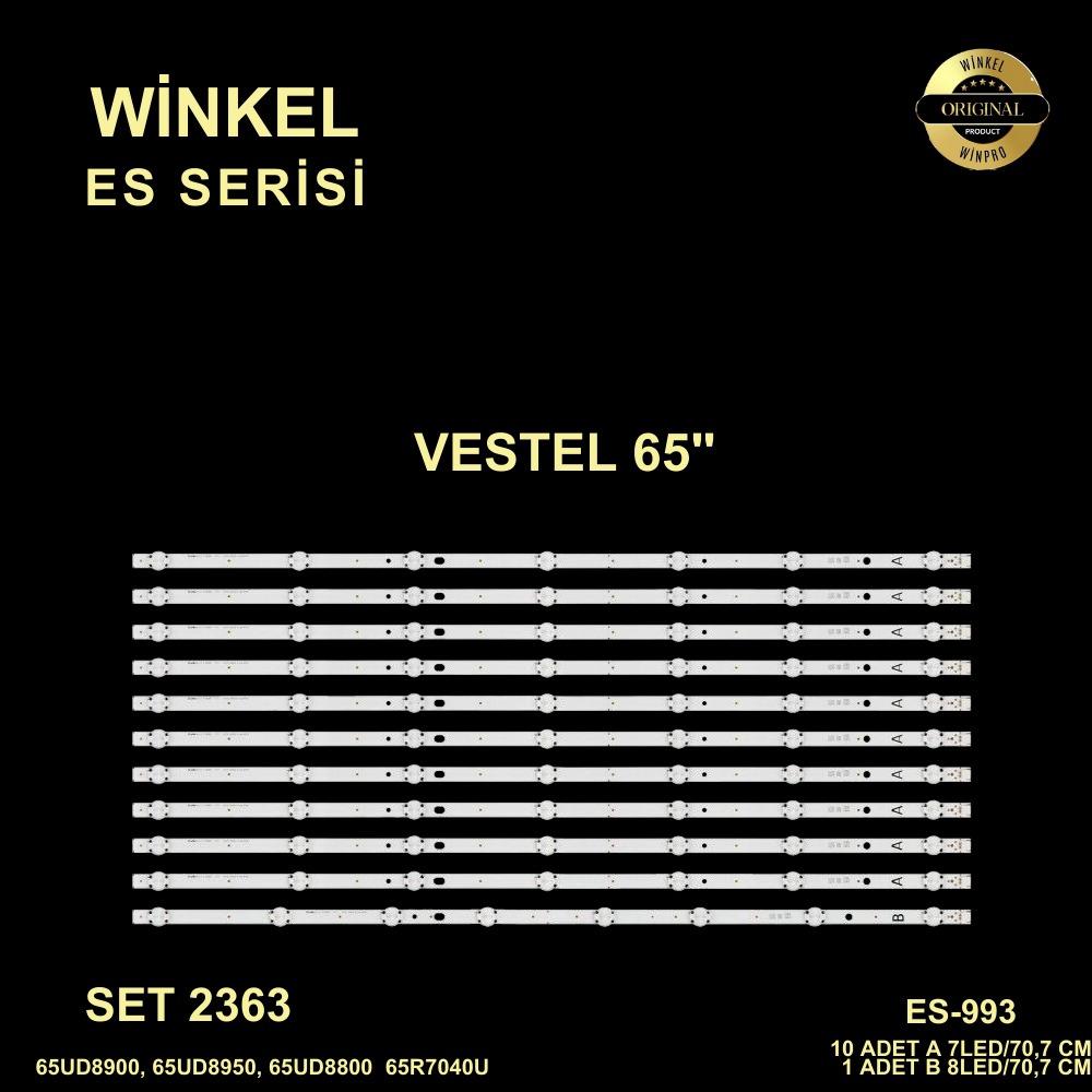 VESTEL ES-993,VESTEL 65UD8900, 65UD8950, 65UD8800 LED BAR , REGAL 65R7040U LED BAR , TELEFUNKEN 65TU7040 LED BAR , 65UD9000 10120915 10123125 LCD309 10109776 10112581,10113850,65HT1700UD,10112238