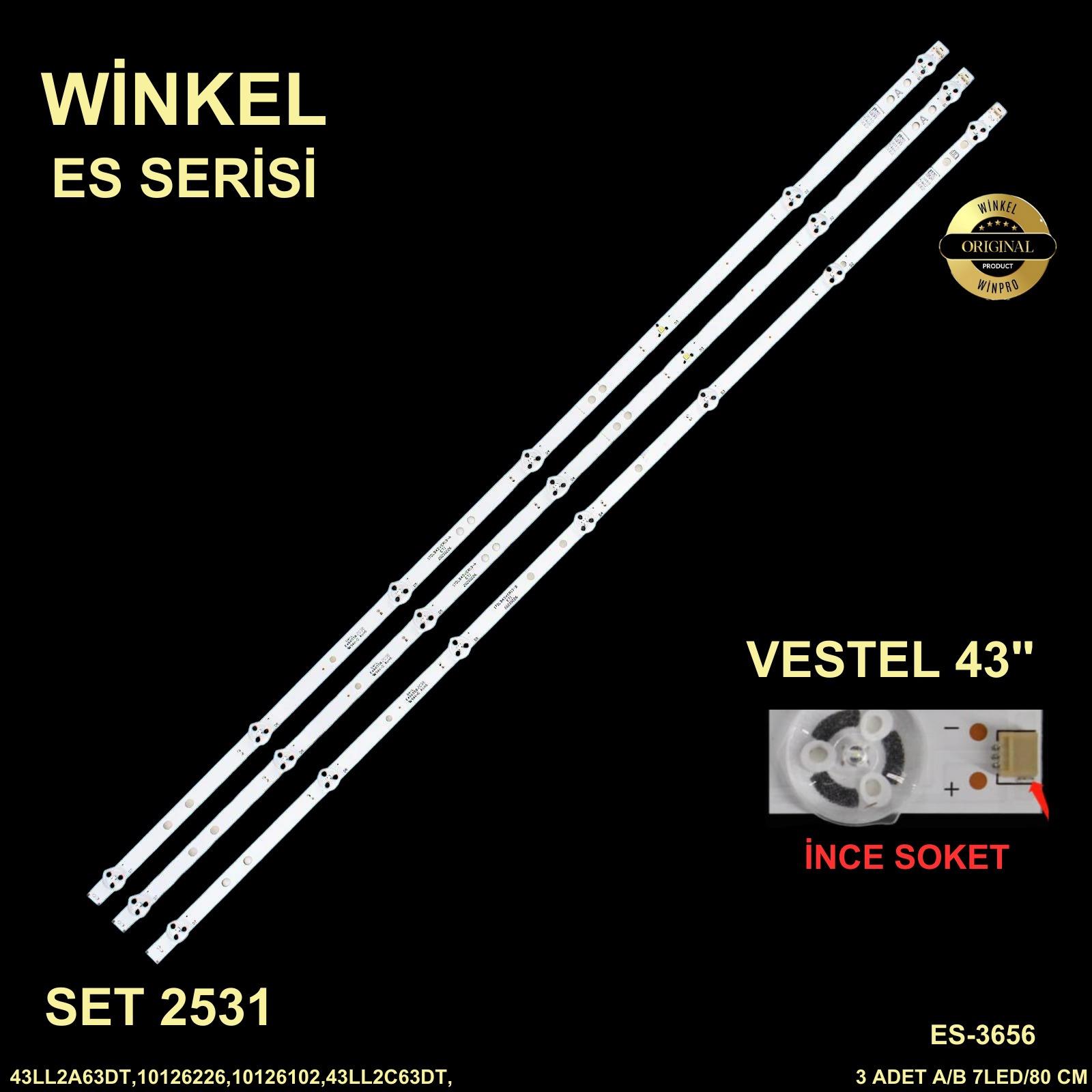 VESTEL17DLB43VER8-A, ETI, 20190717, 30104275 17DLB43VER8-B, ETI, 20190717, 30104276 V23641372 (Dar Soket V1) 17DLB43VER11-A, ETI, 20191211, 30105688 17DLB43VER11-B, ETI, 20191211, 30105689 V23683785, V23726478, V23677333 (Geniş Soket V2) 