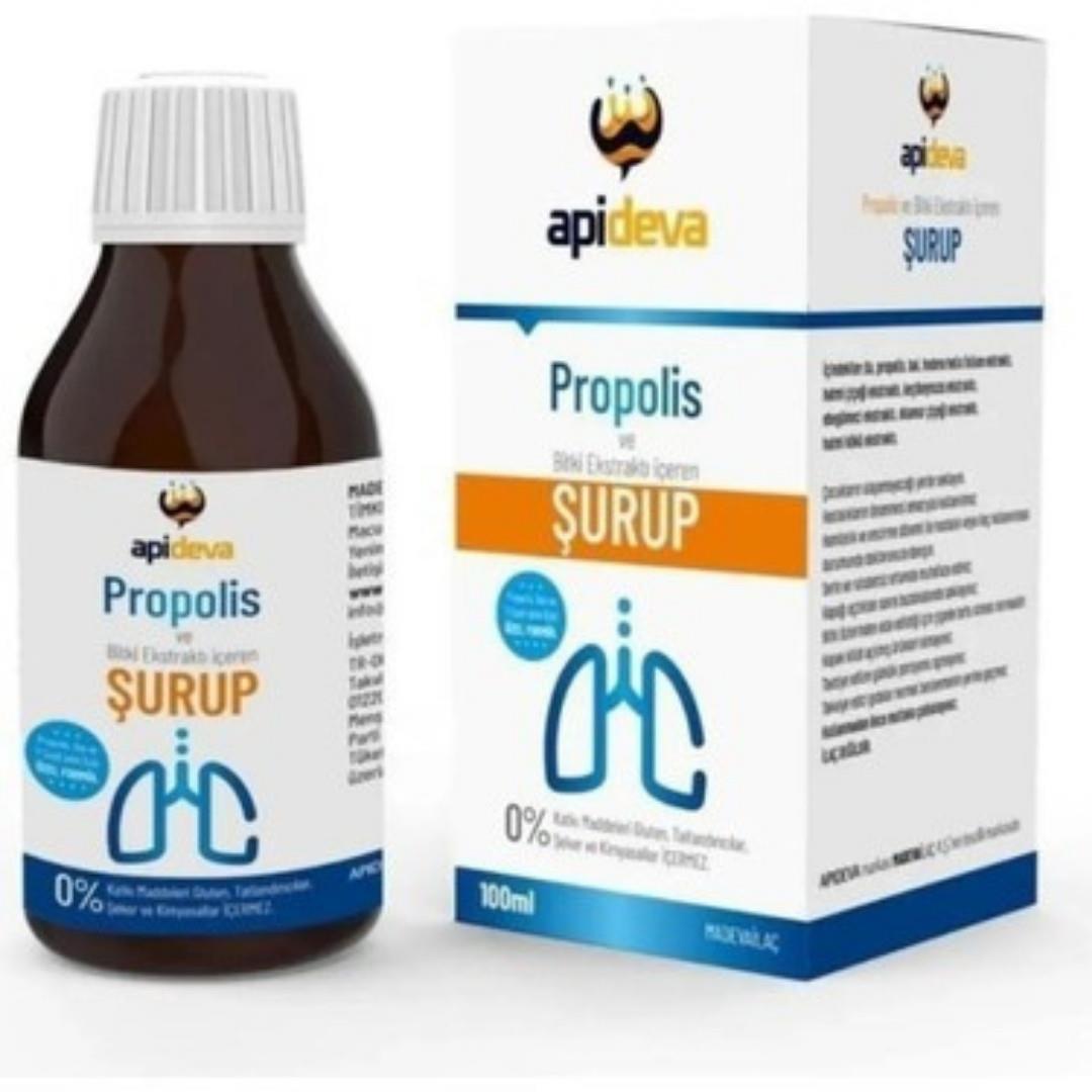 Apideva Propolisli Bitkisel Öksürük Şurubu 100 ml.