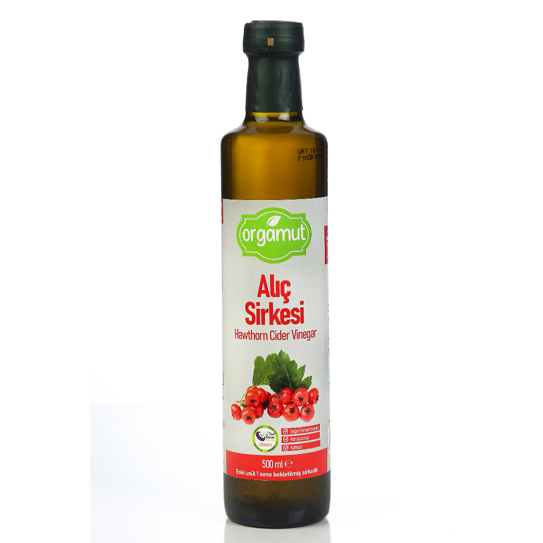 Orgamut Doğal Fermente Alıç Sirkesi 500 ml.
