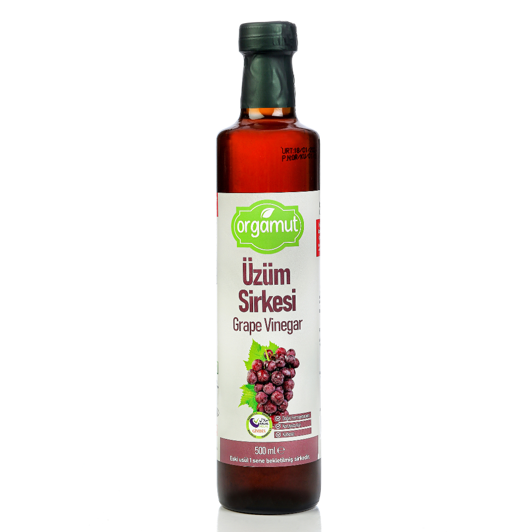 Orgamut Doğal Fermente Üzüm Sirkesi 500 ml.
