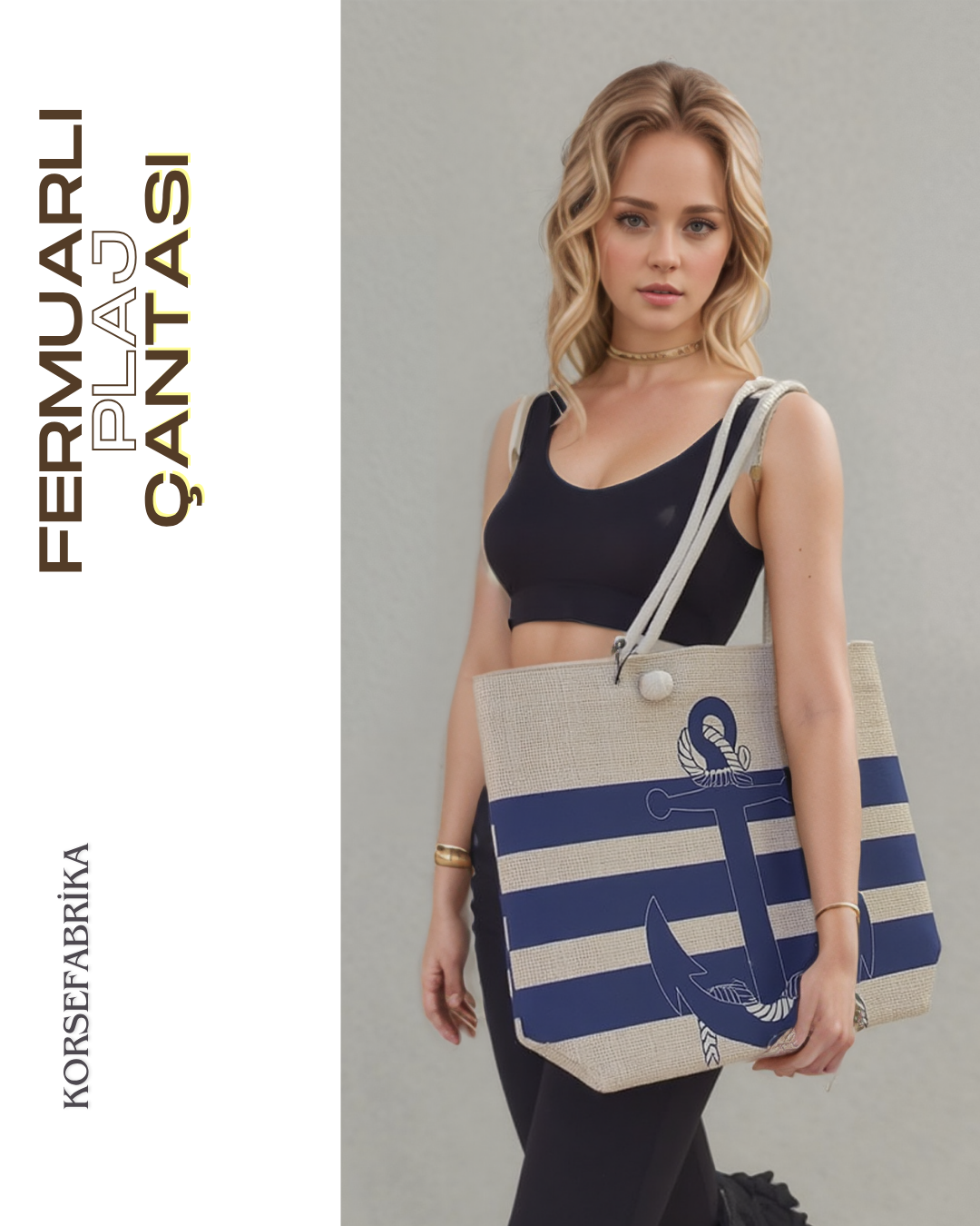 Geniş Hacimli Hasır Plaş Çantası