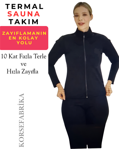 Hakim Yaka Uzun Kollu Sauna Takım