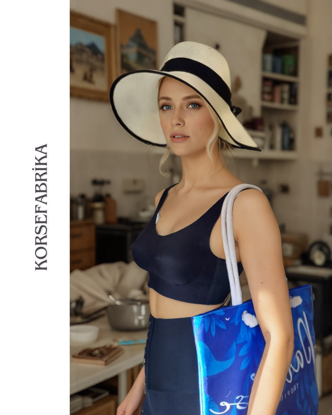 Geniş Hacimli Hasır Plaş Çantası