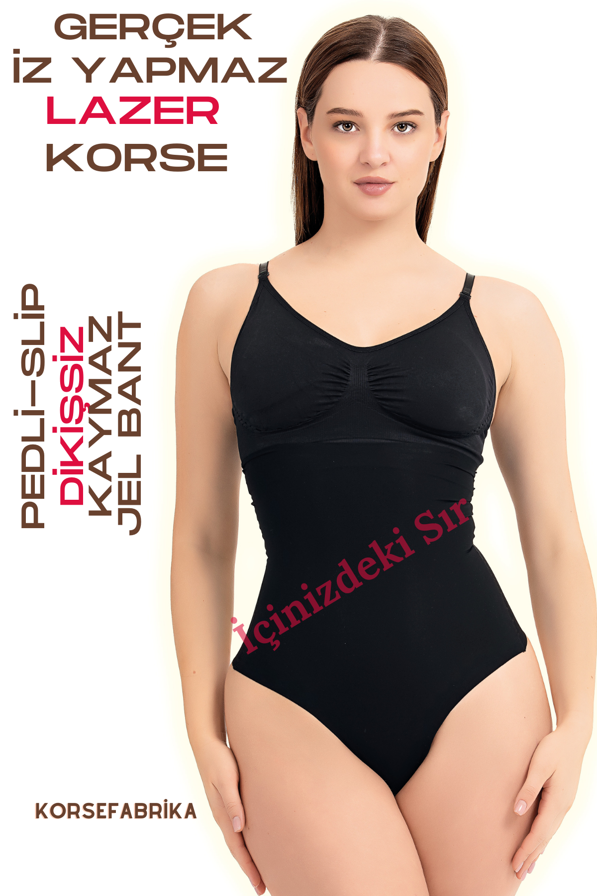 Yüksek Bel Lazer Slip Korse