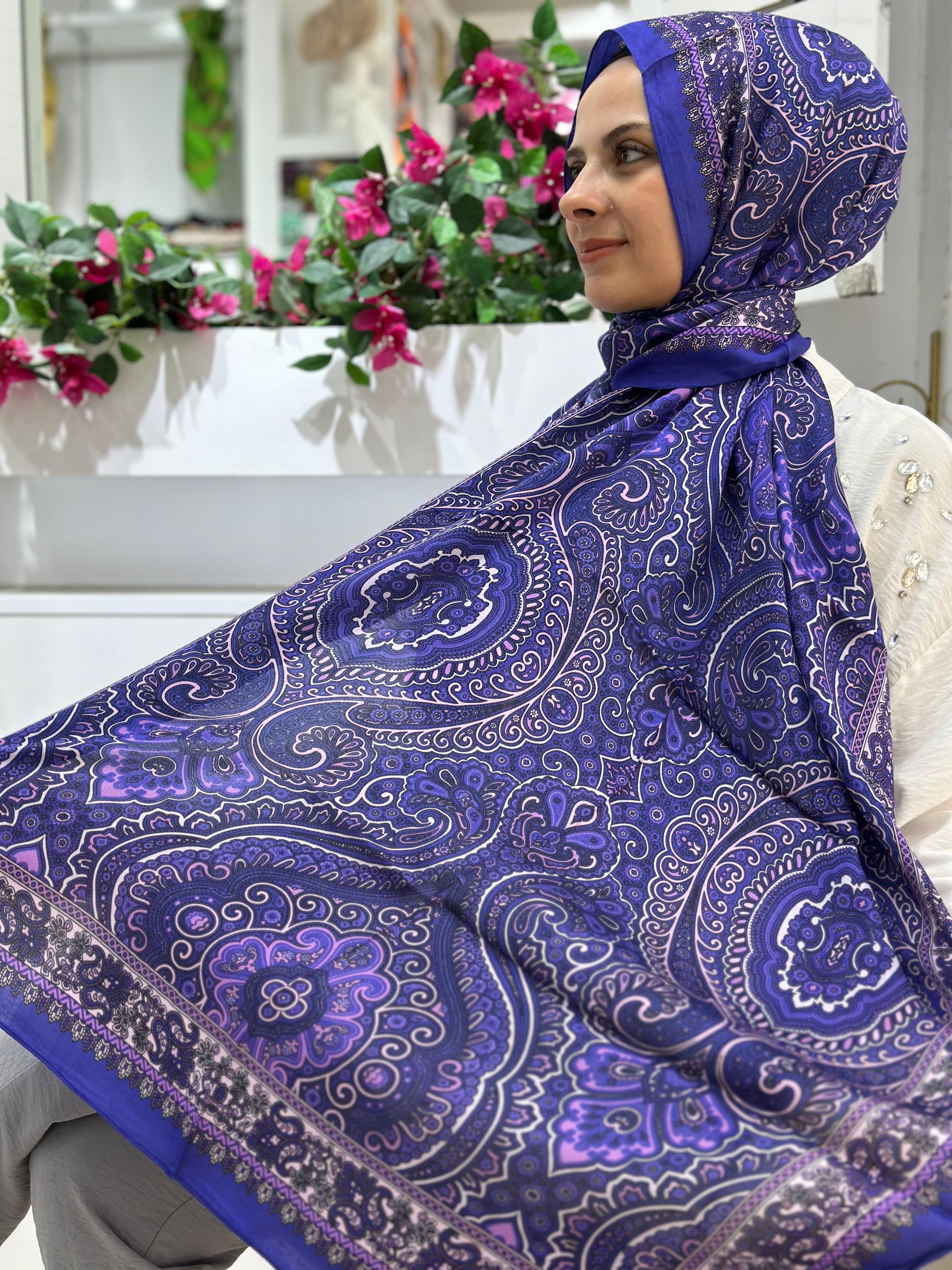 Armine Desenli Floş Viskon Şal 11
