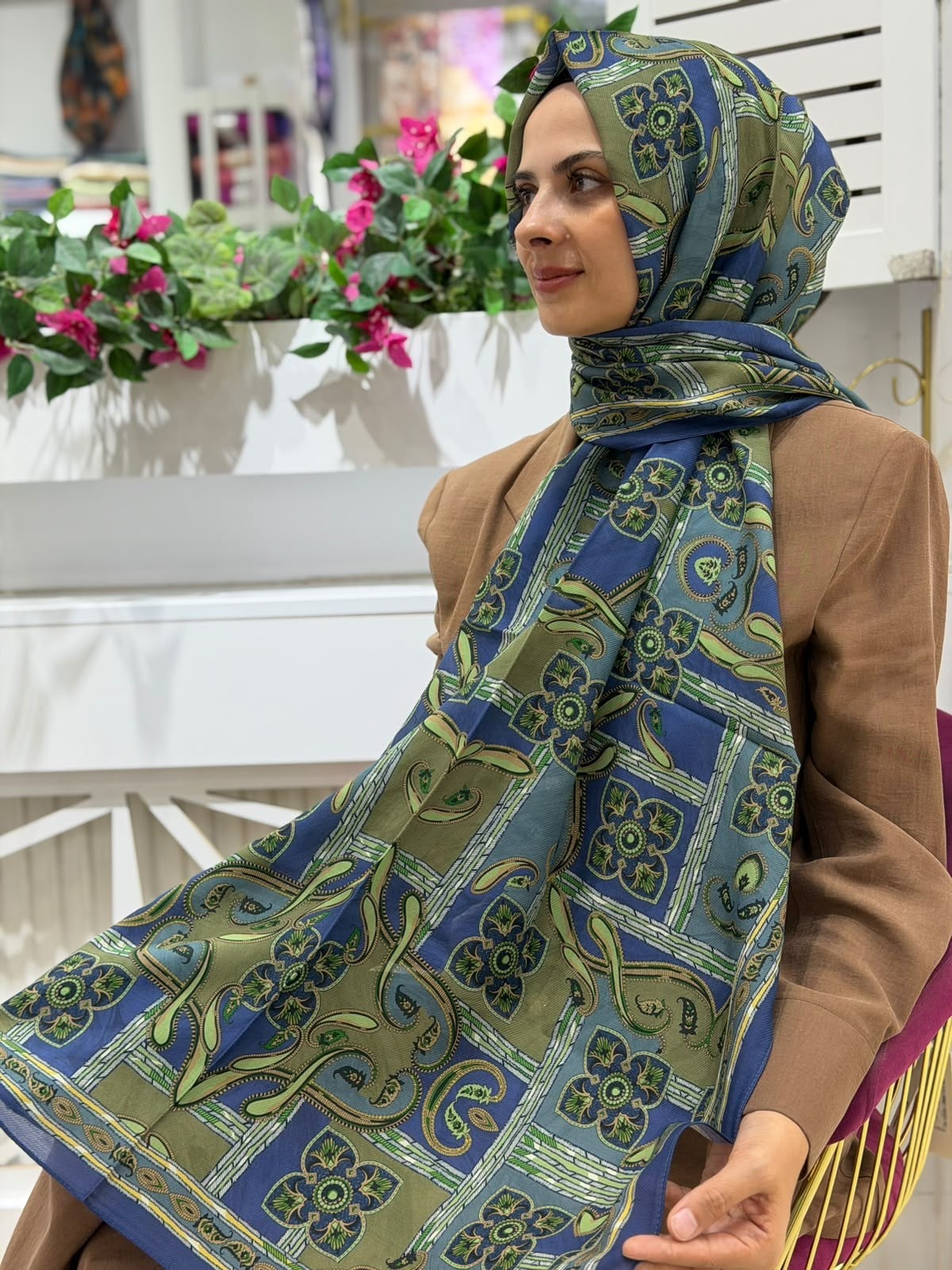 Armine Premium Desenli Şal 01