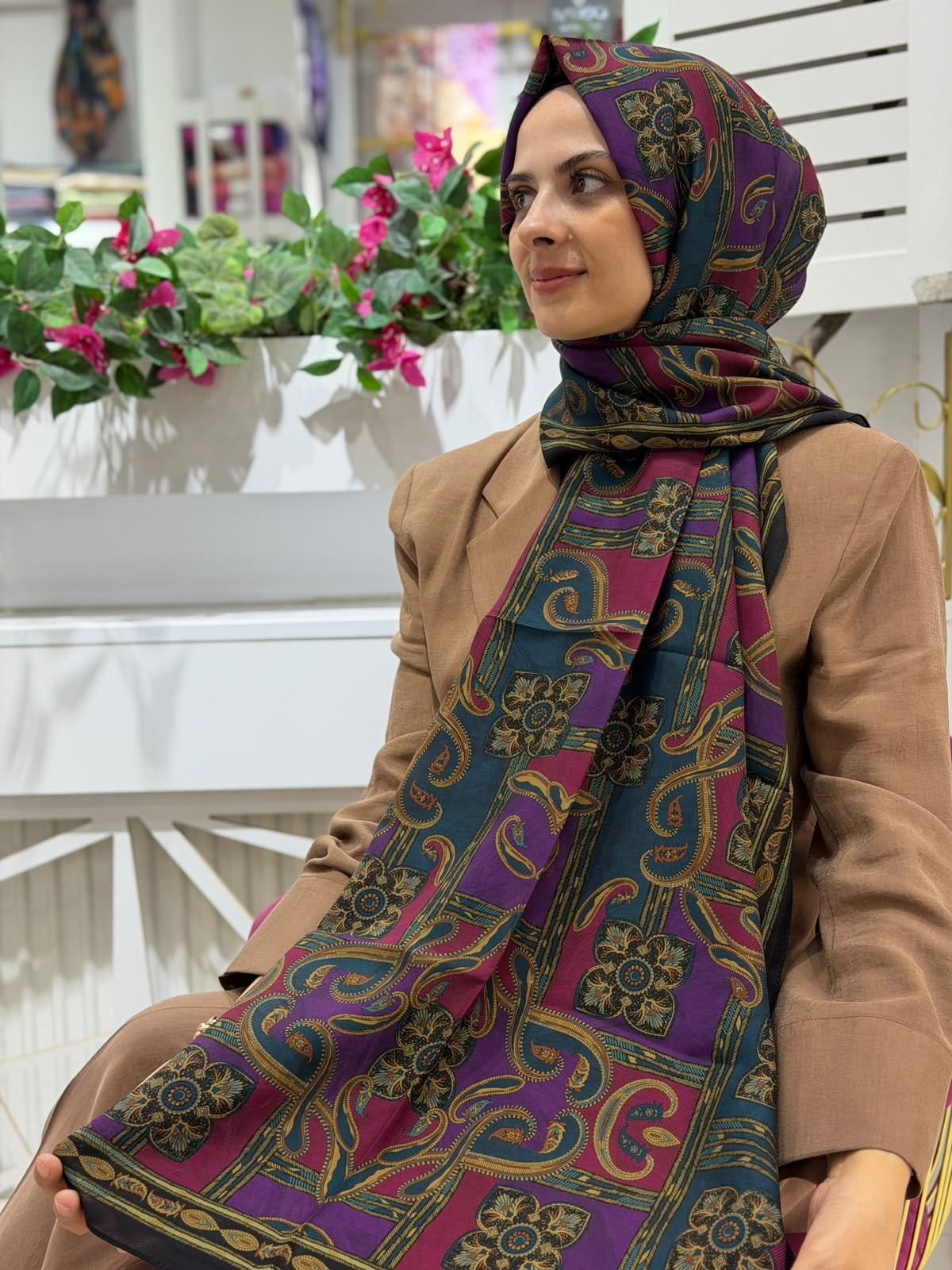 Armine Premium Desenli Şal 03