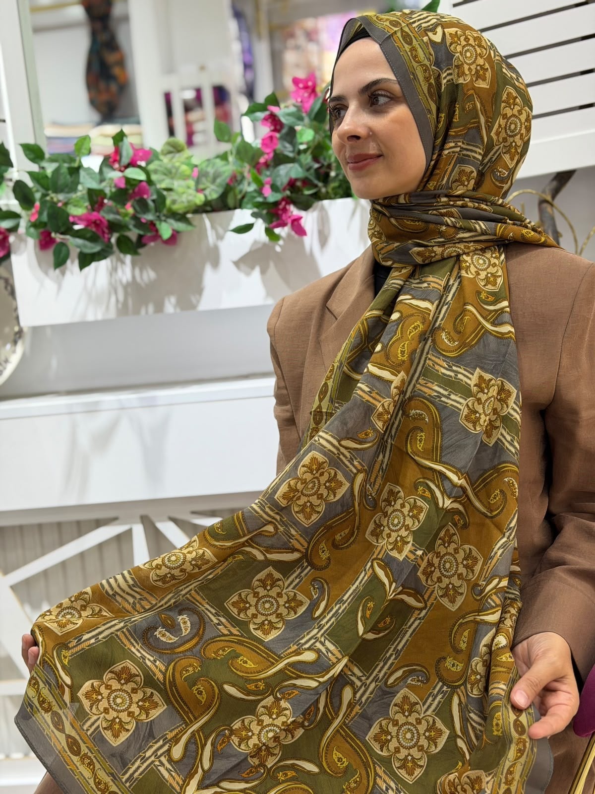 Armine Premium Desenli Şal 06