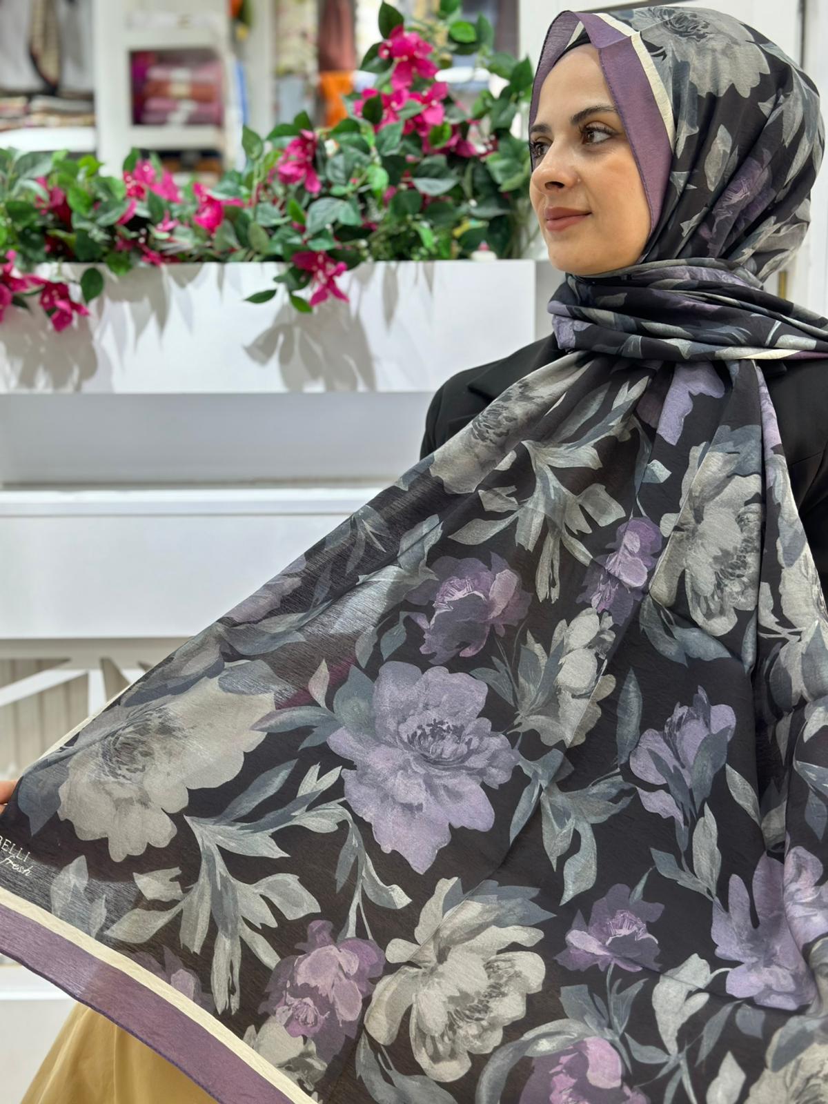 Belli Desenli Modal Şal 04