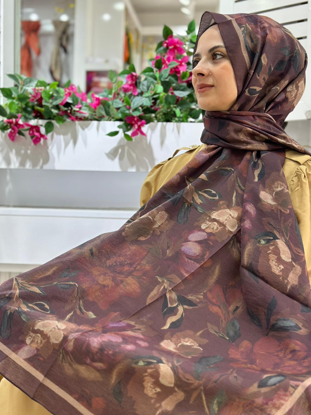 Belli Desenli Modal Şal 18