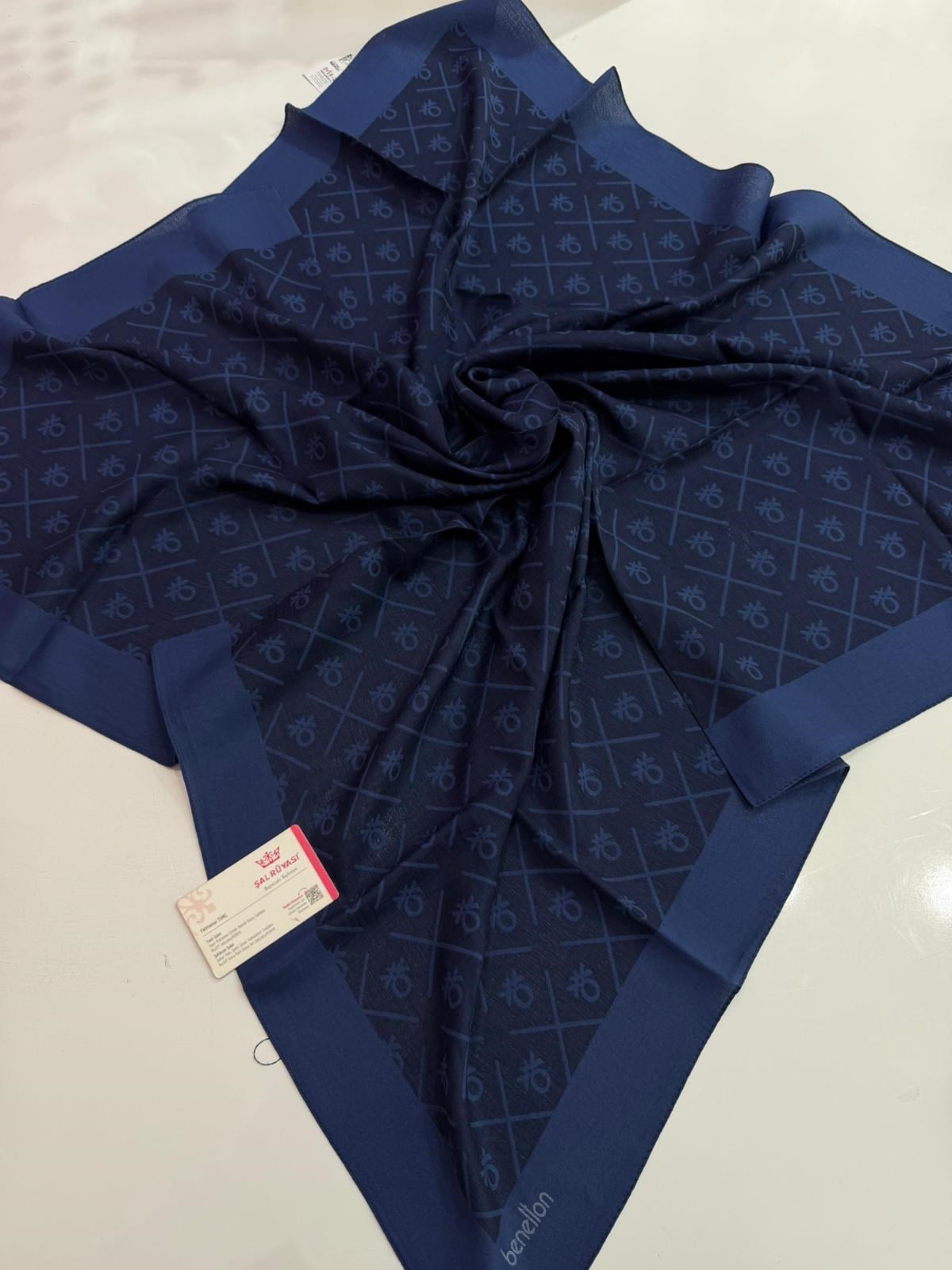 Benetton Monogram Elegante Lacivert Rengi