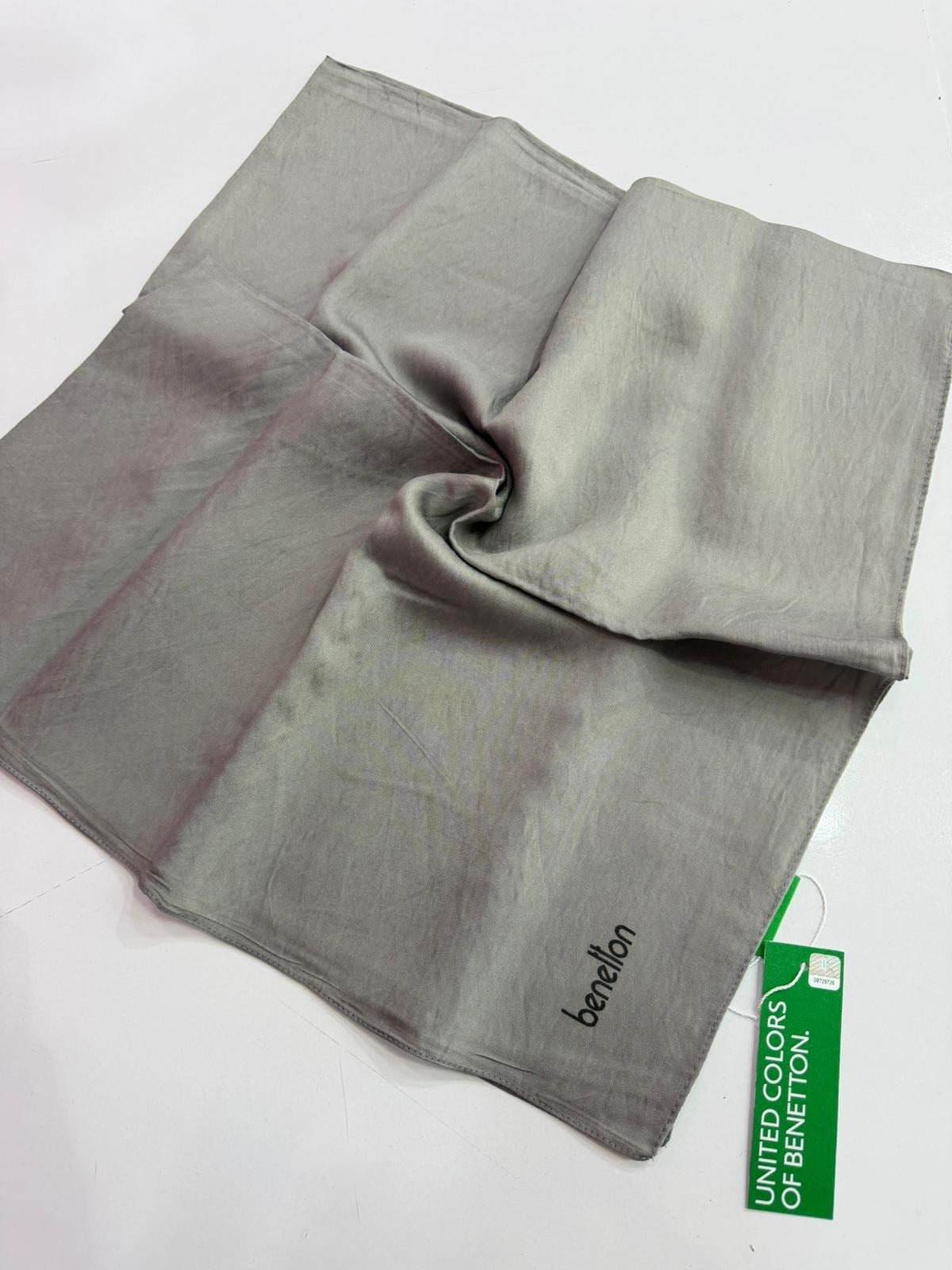 Benetton Viscon Eşarp Gümüş Rengi