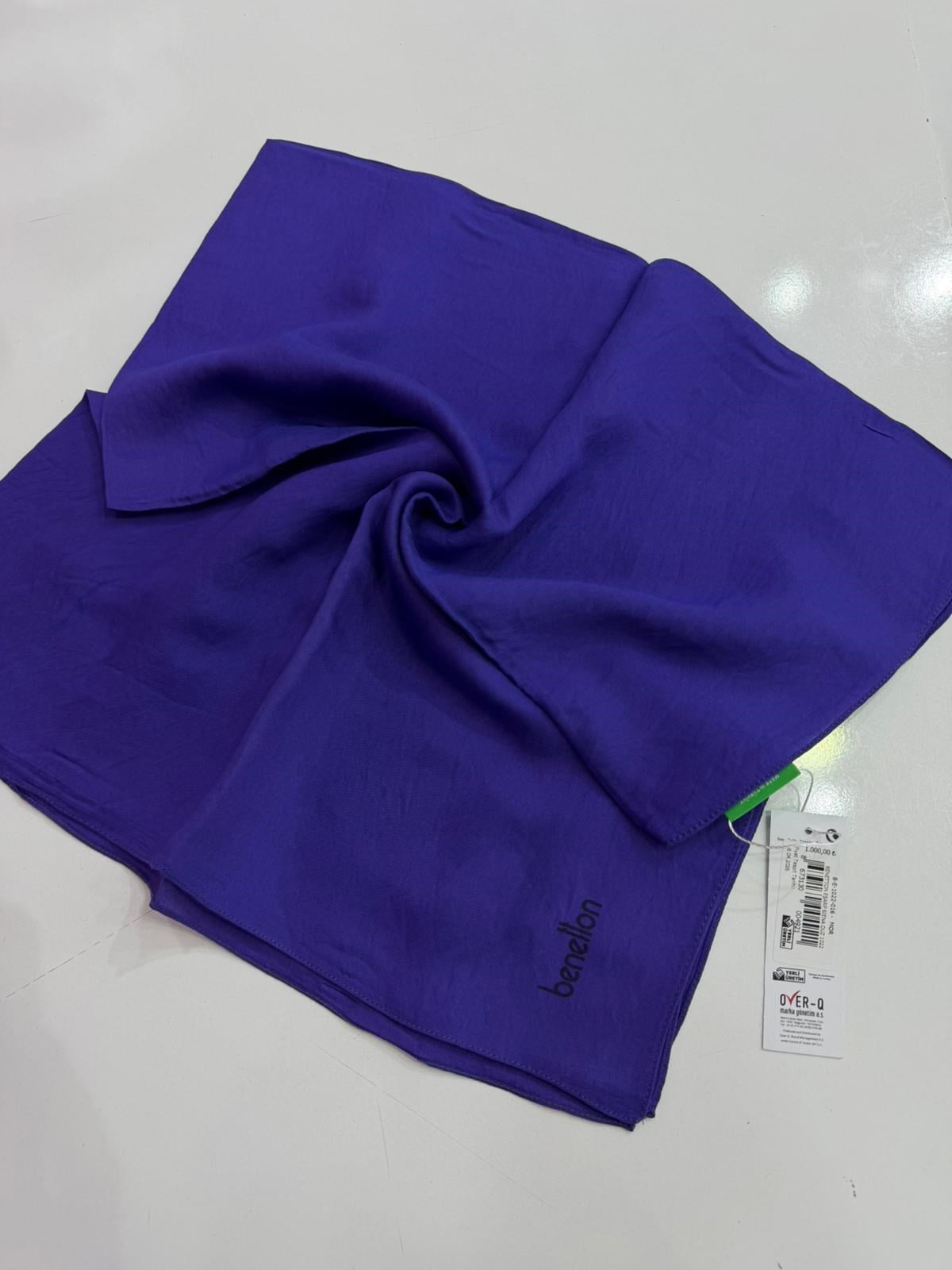 Benetton Viscon Eşarp Mor Rengi