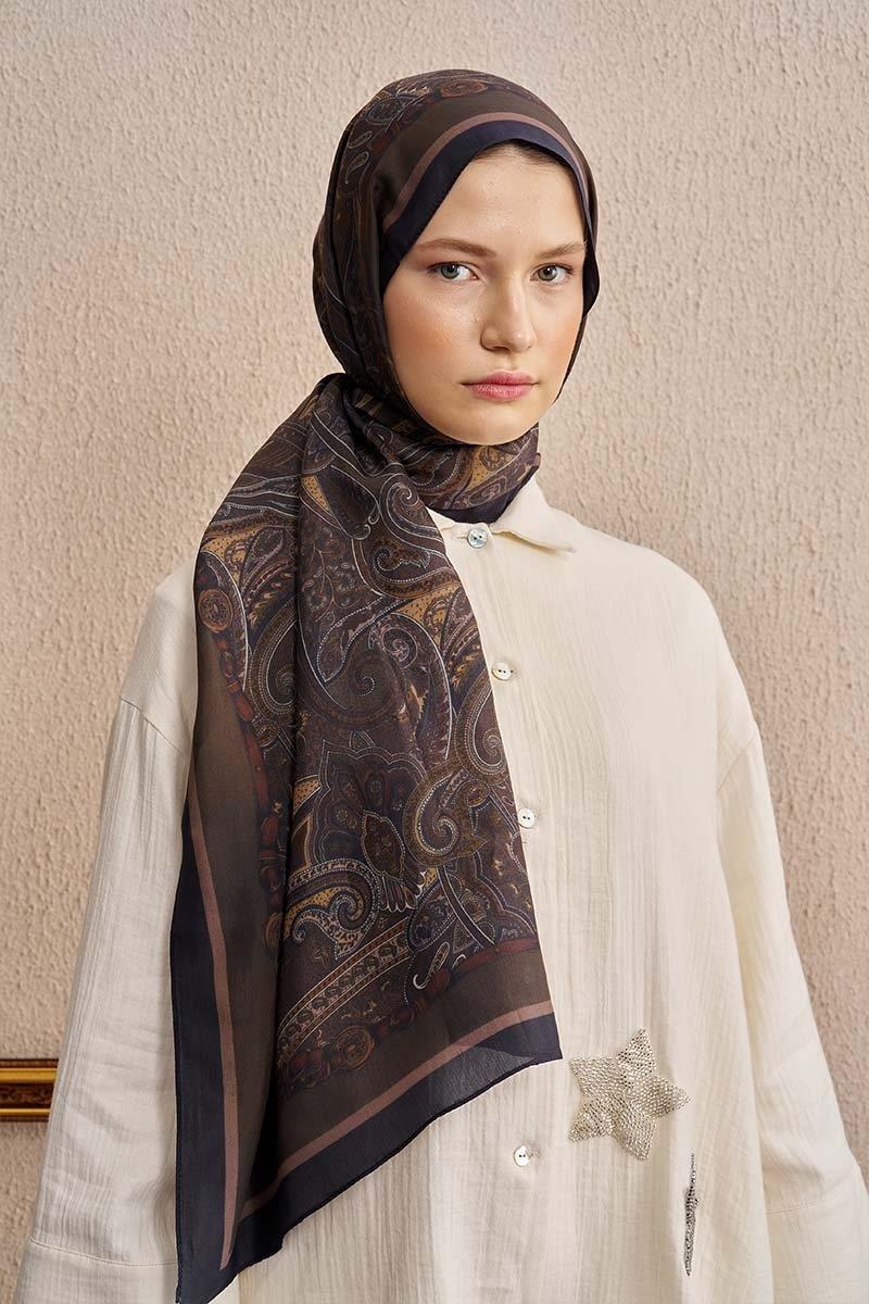 Ed Scarf Celebrity Sable Şal Vizon Rengi