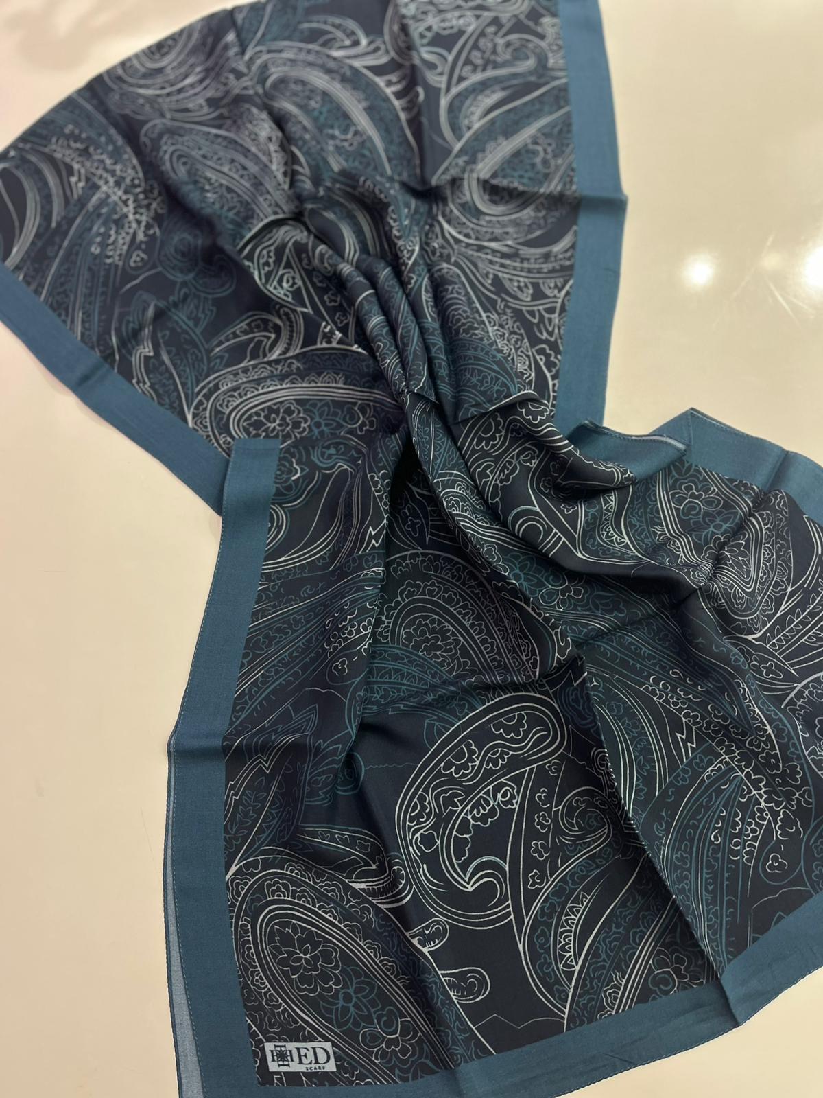 Ed Scarf Desenli Floş Şal 06