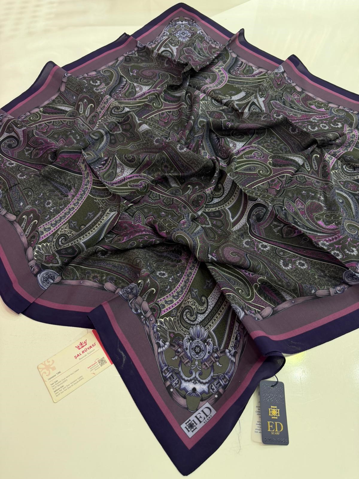 Ed Scarf Floş Viskon Eşarp 06
