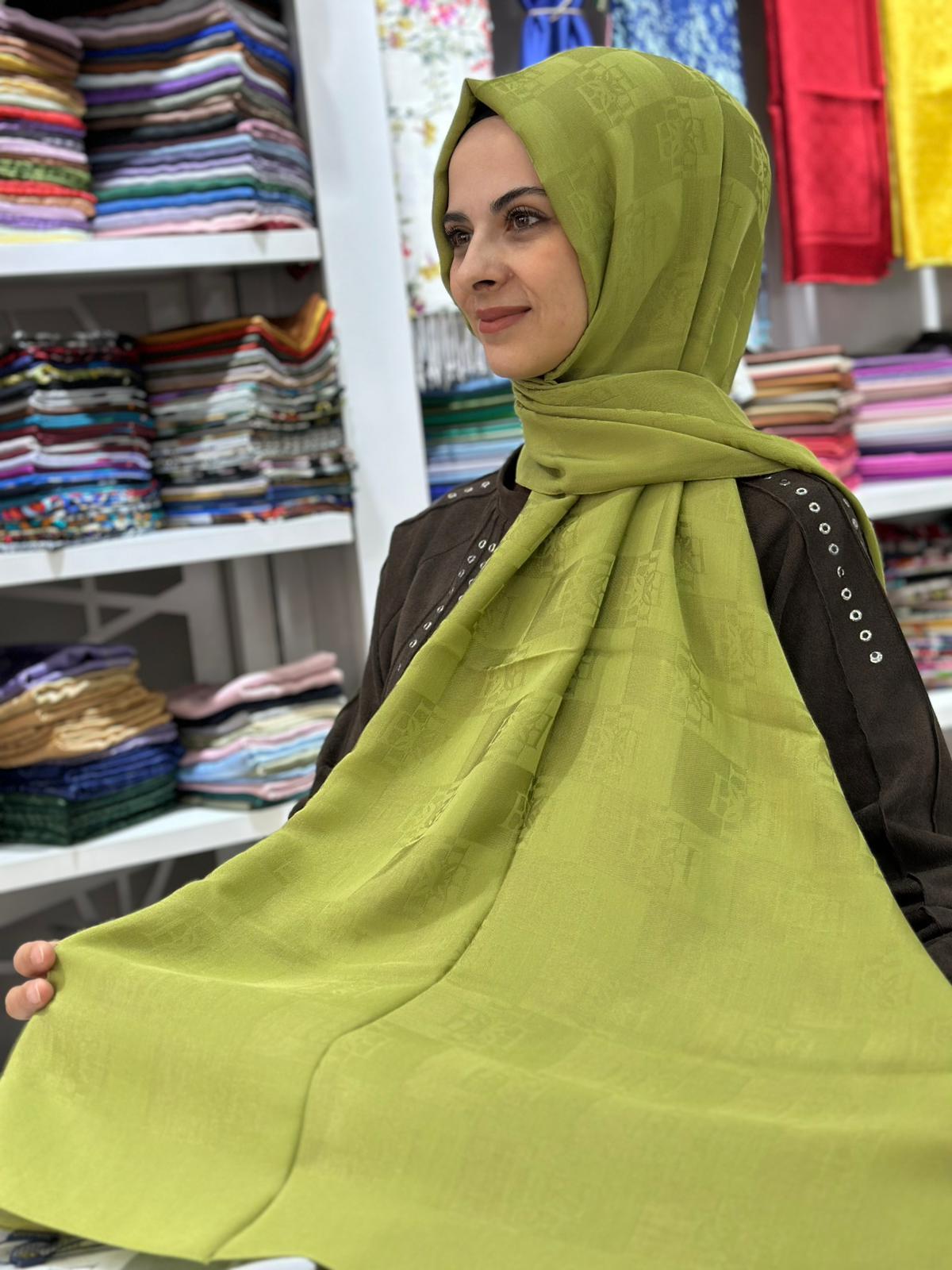 Ed Scarf Naia Pamuk Logo Şal 05