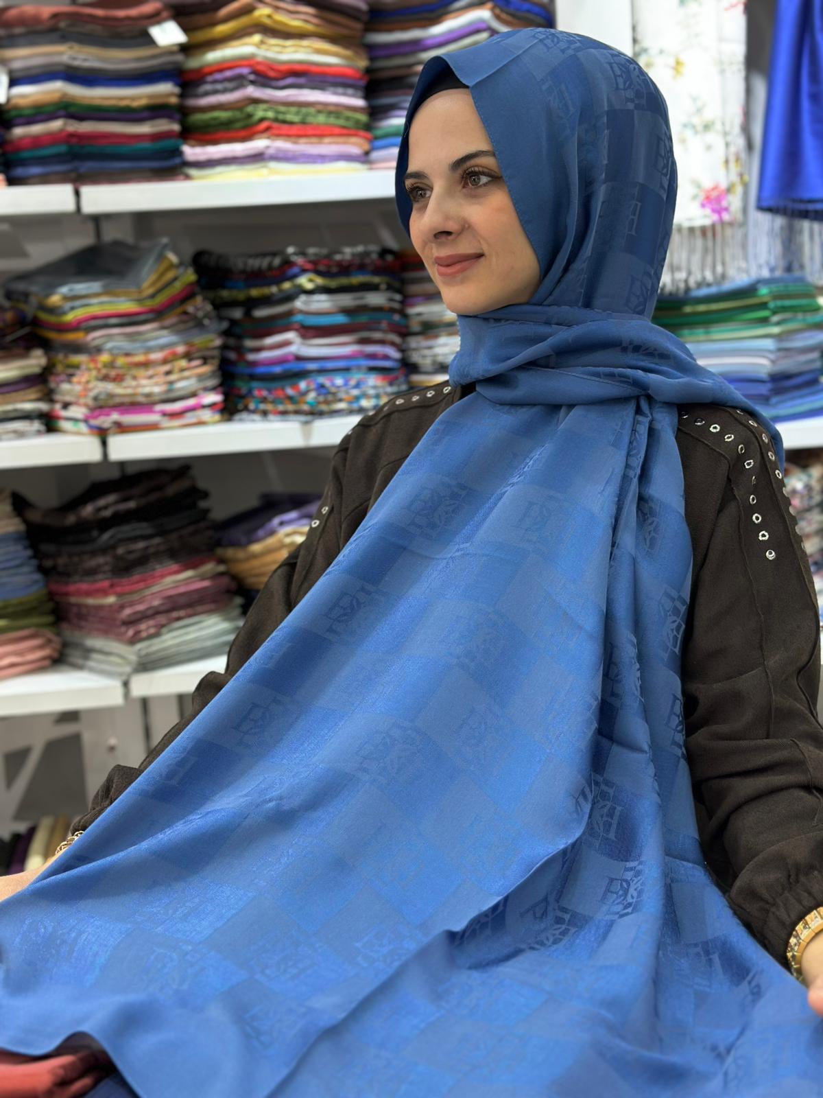 Ed Scarf Naia Pamuk Logo Şal 06