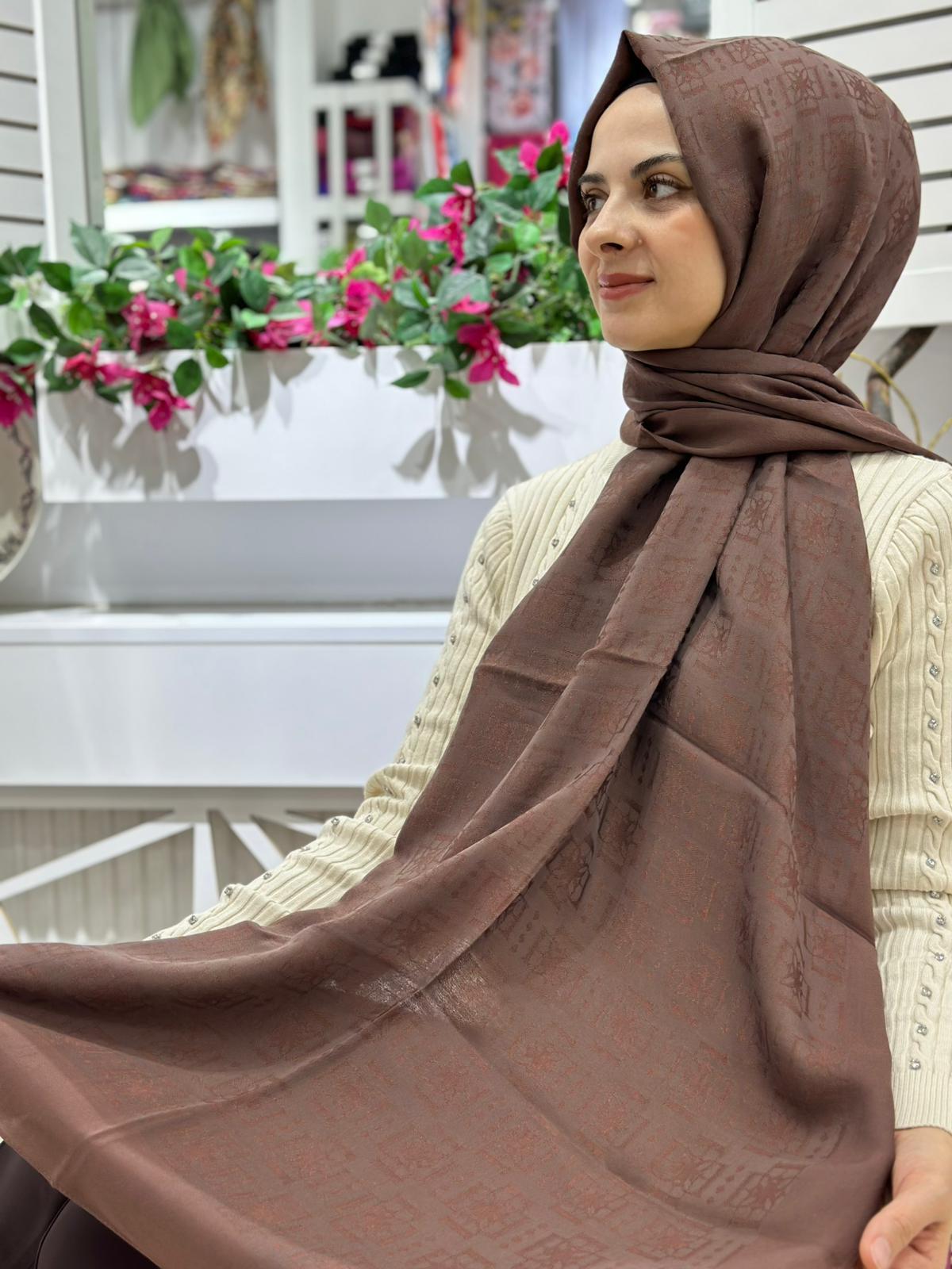 Ed Scarf Naia Pamuk Logo Şal 14