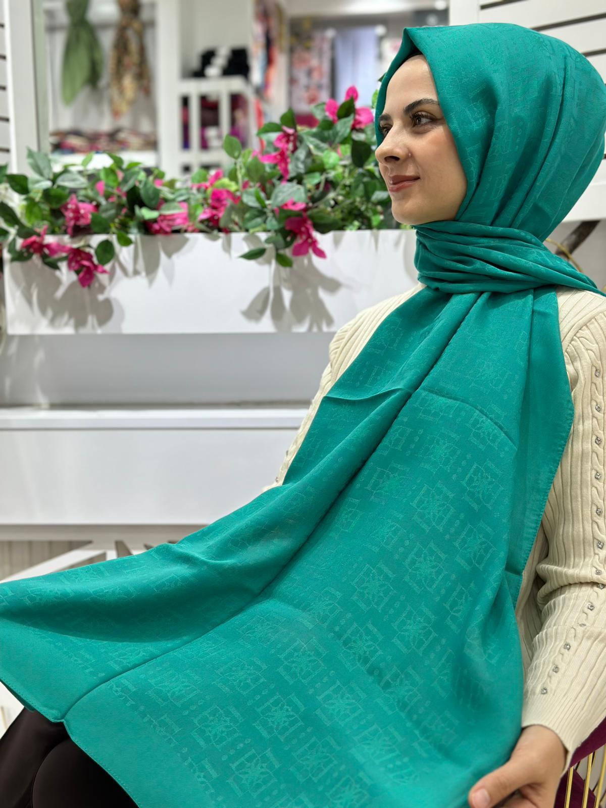 Ed Scarf Naia Pamuk Logo Şal 16