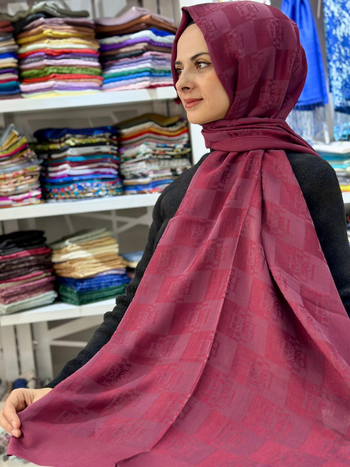 Ed Scarf Naia Pamuk Logo Şal 19