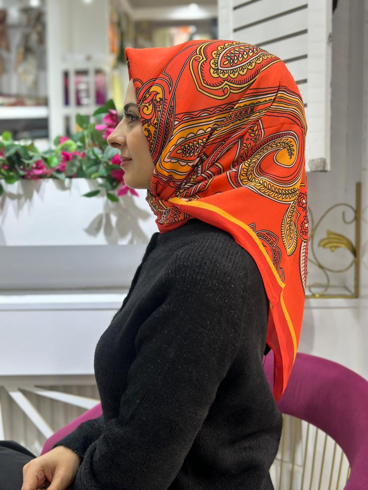 Ed Scarf Oranj Rengi