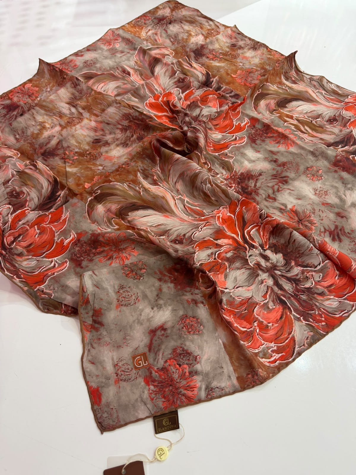 Glamouria Desenli Eşarp 02