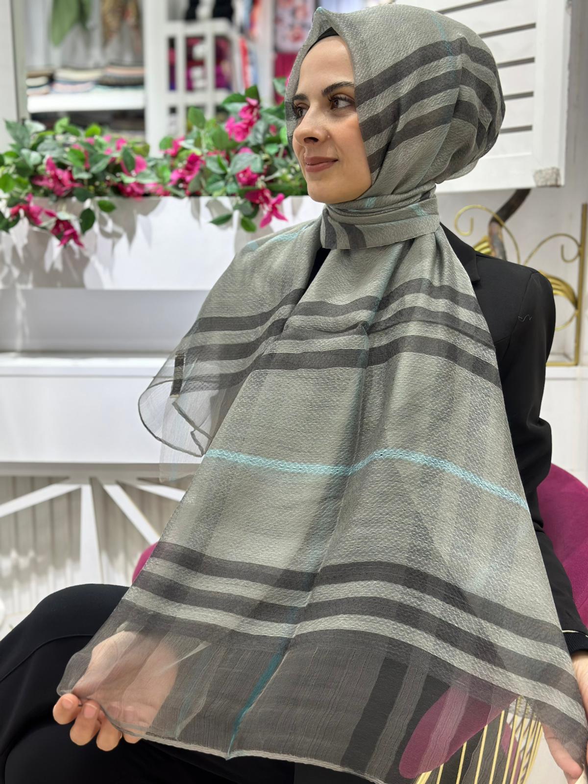 İthal Ekose Tül Şal 03