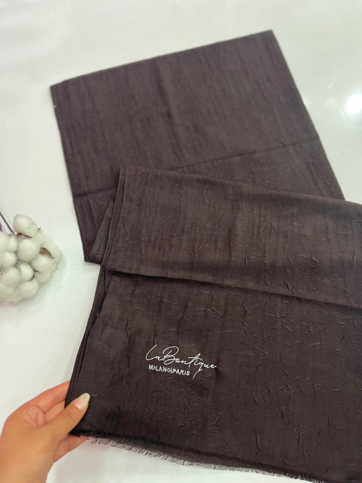 La Boutique Be Happy Bambu Şal Acı Kahve Rengi
