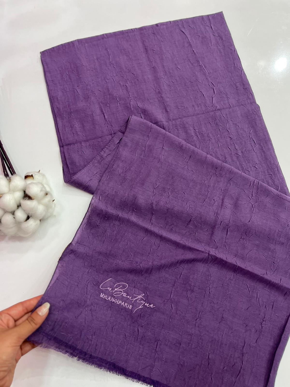 La Boutique Be Happy Bambu Şal Mauve Rengi