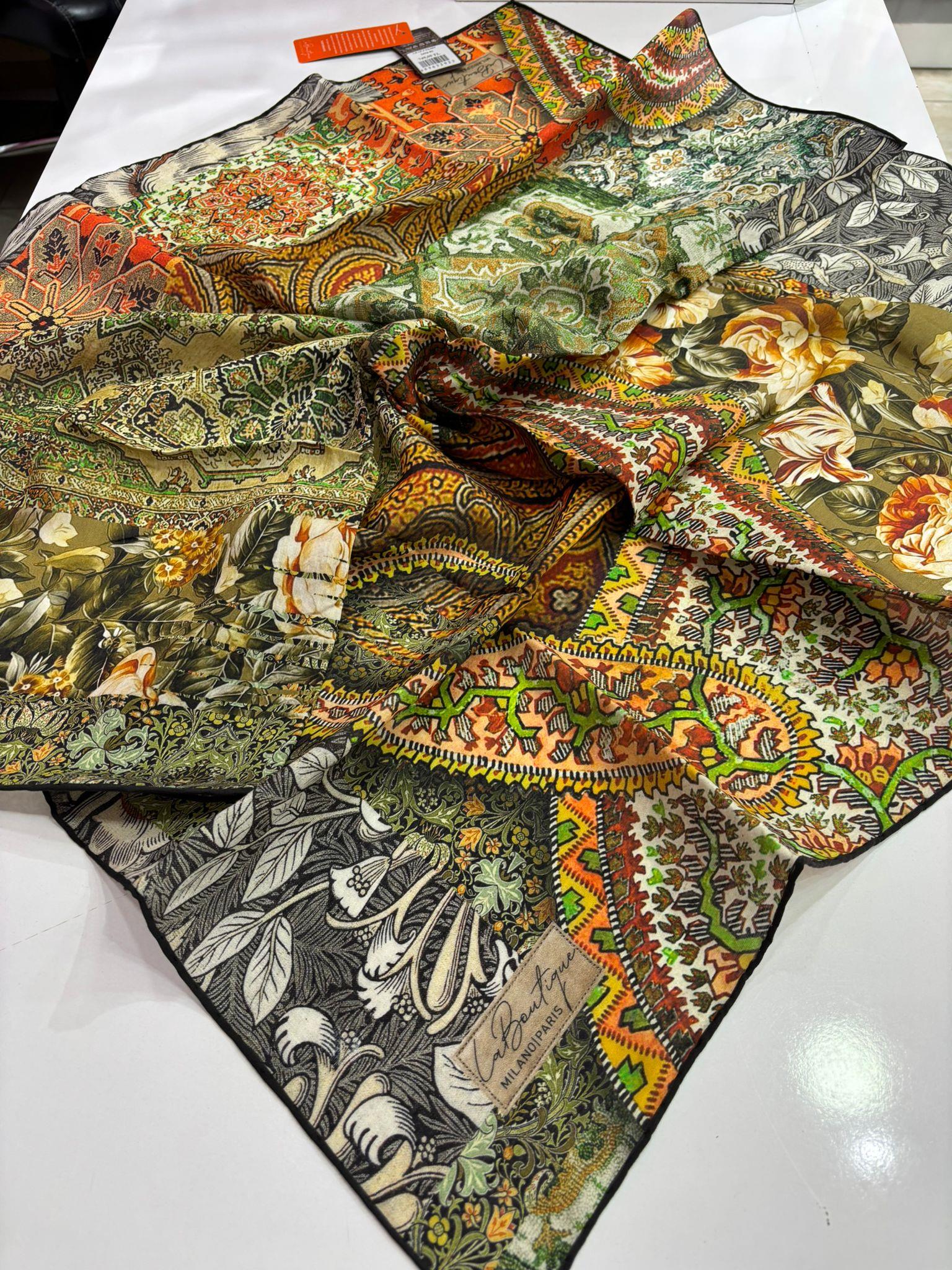 La Boutique Desenli Güz Eşarp 2404-01