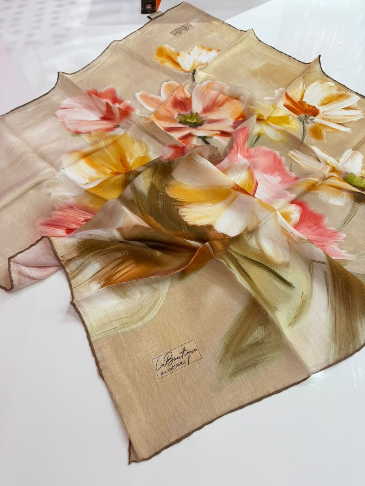 La Boutique Desenli Organik Eşarp 