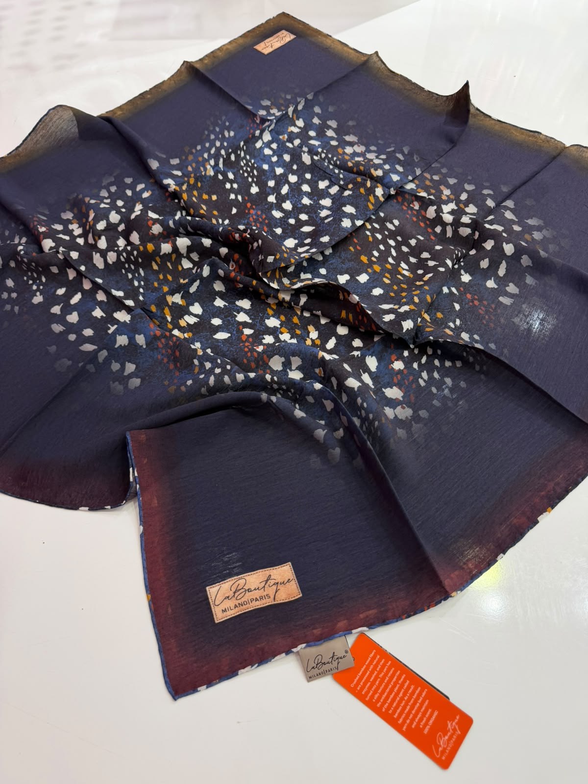 La Boutique Desenli Organik Eşarp 03