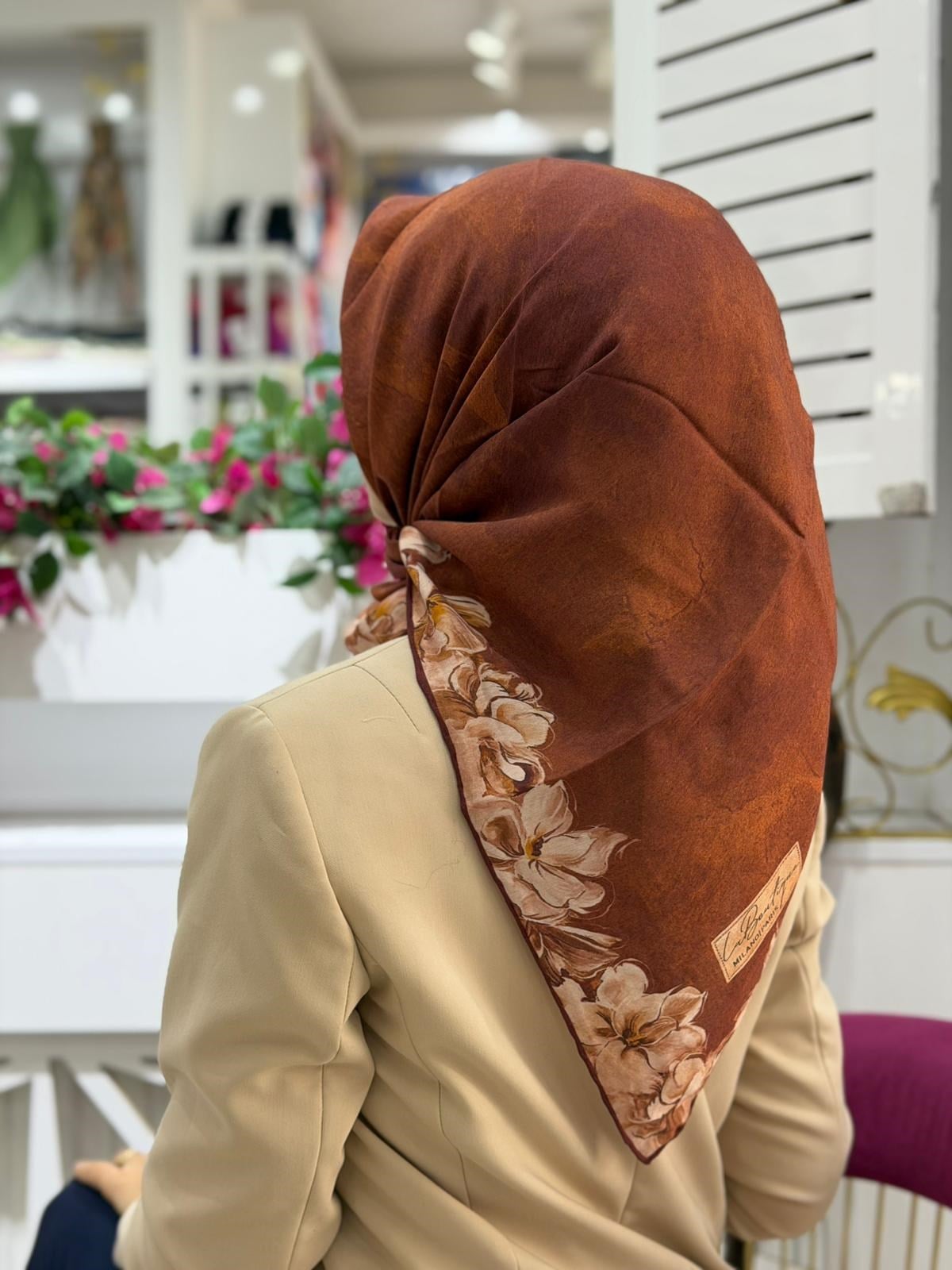 La Boutique Desenli Organik Eşarp 2605