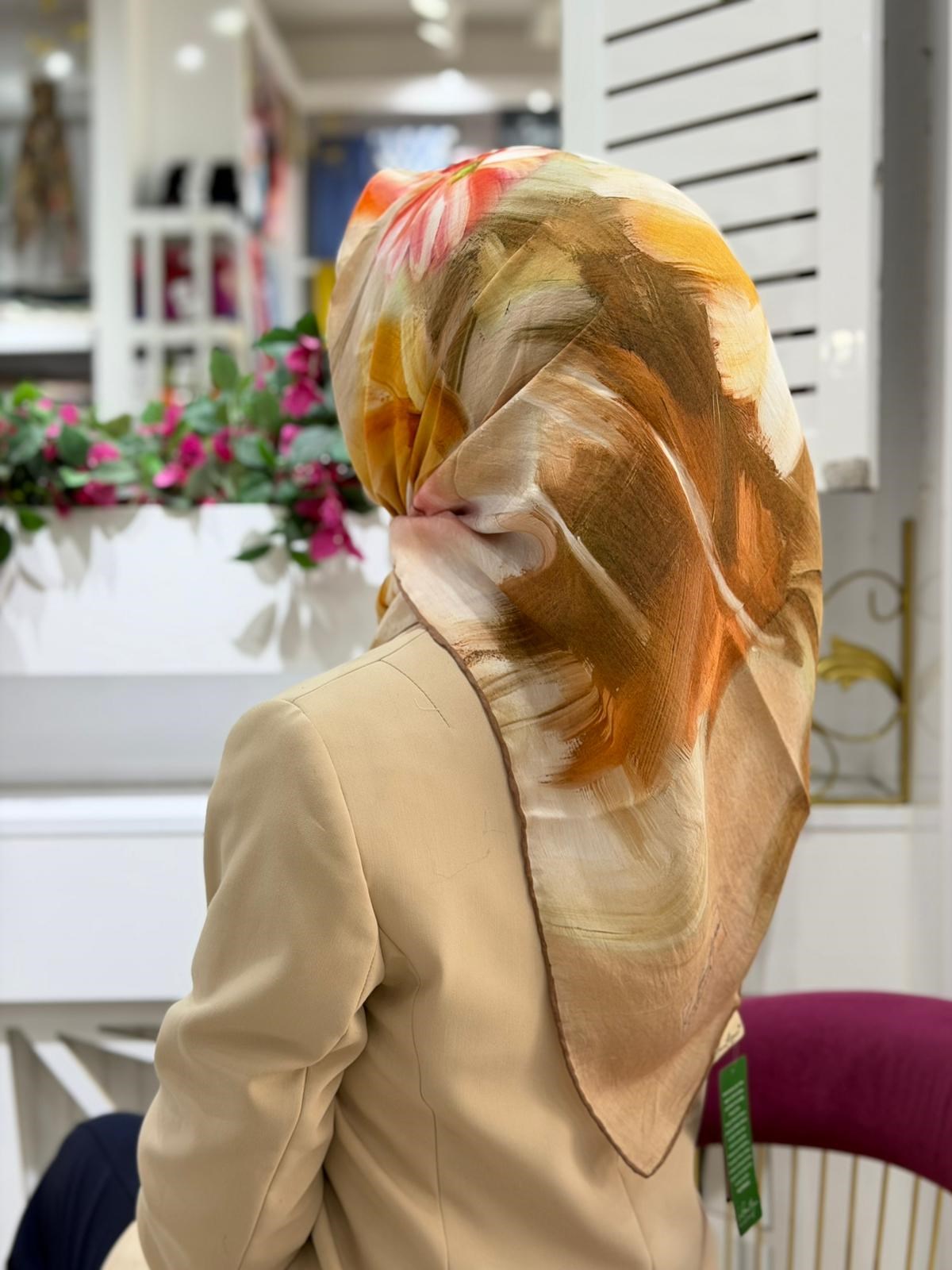 La Boutique Desenli Organik Eşarp 2902