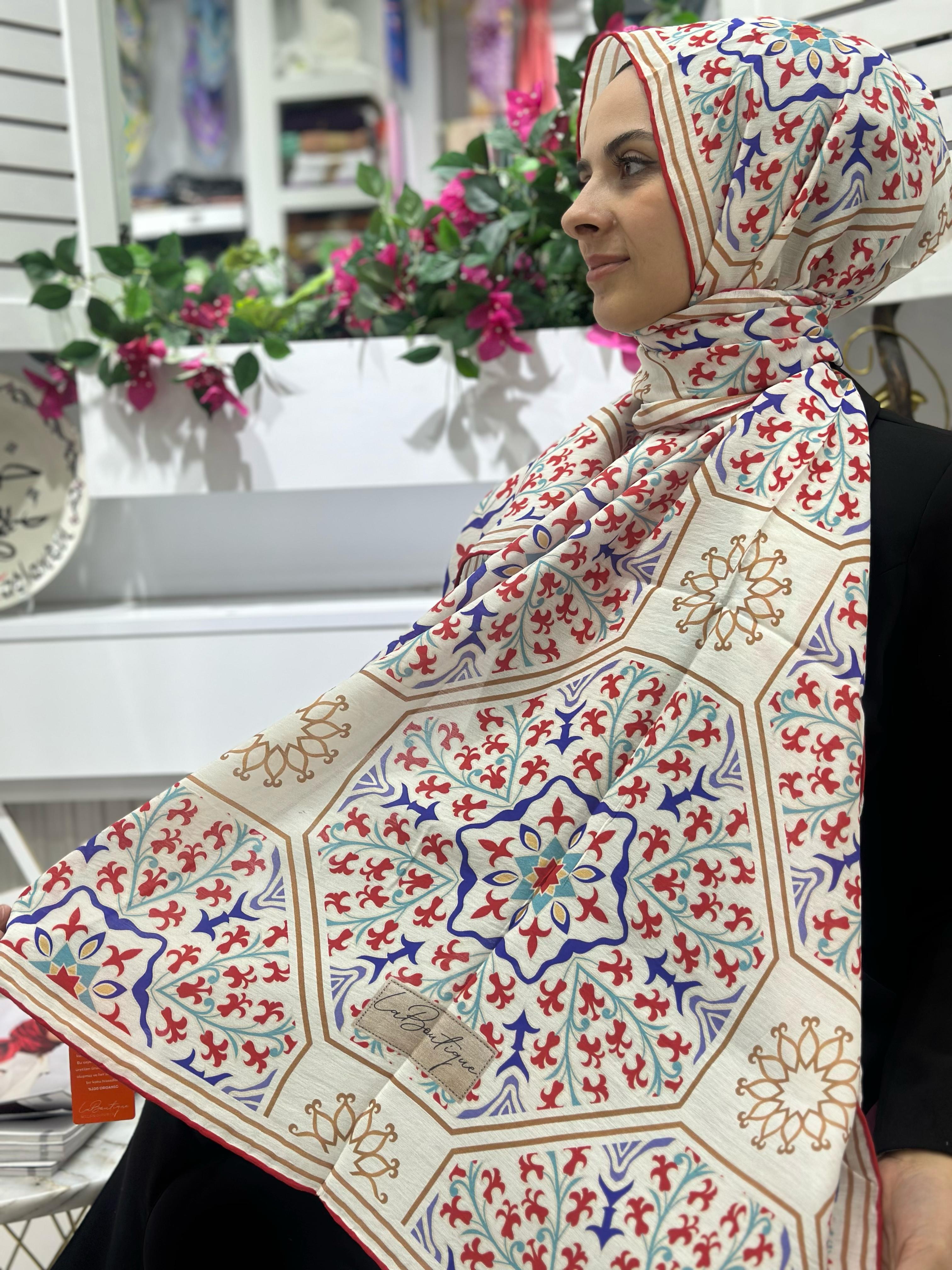 La boutique Desenli Yaz Serinliği Şal 2206-01
