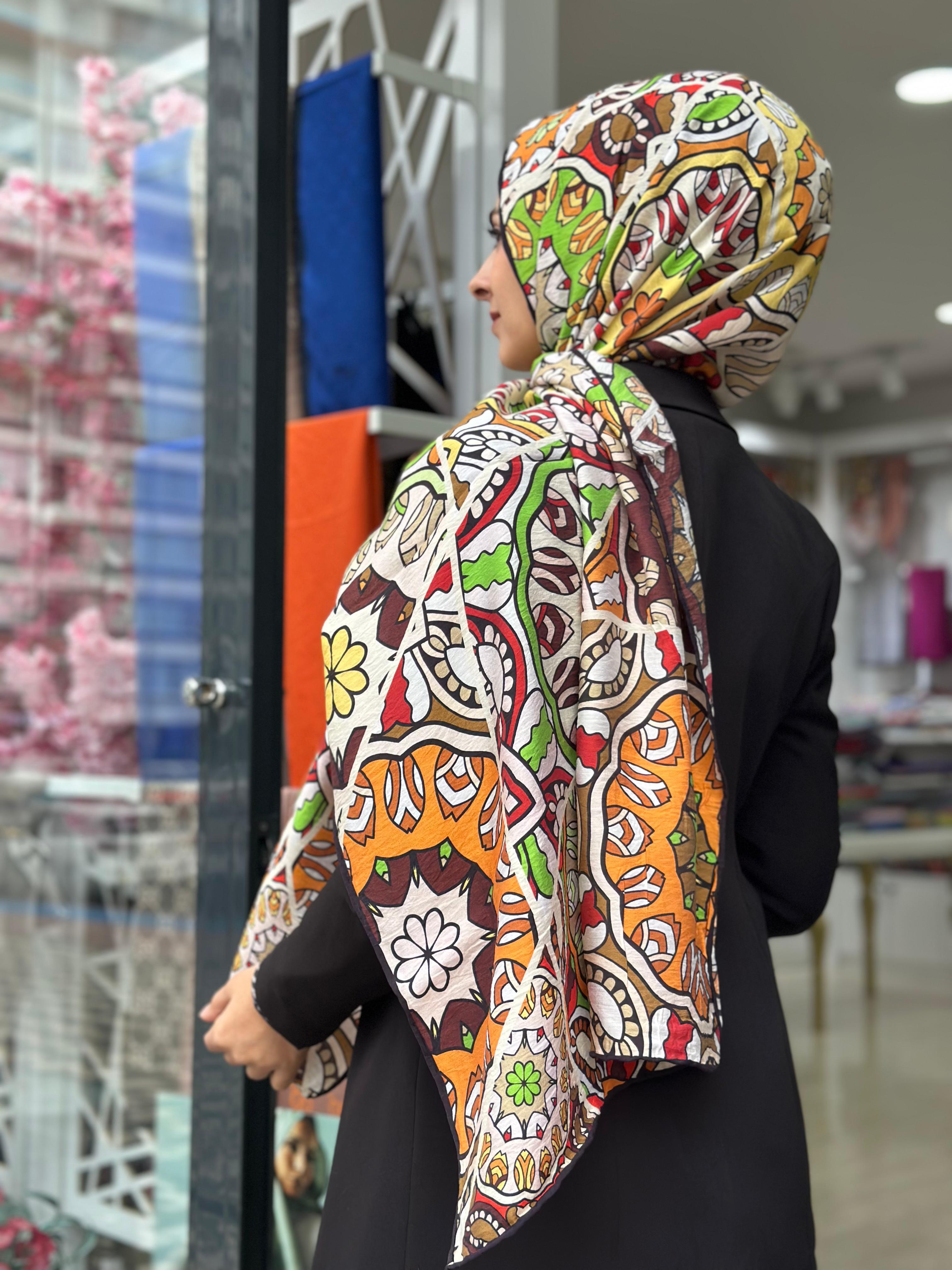 La Boutique Güz Desenli Şal 2235-03