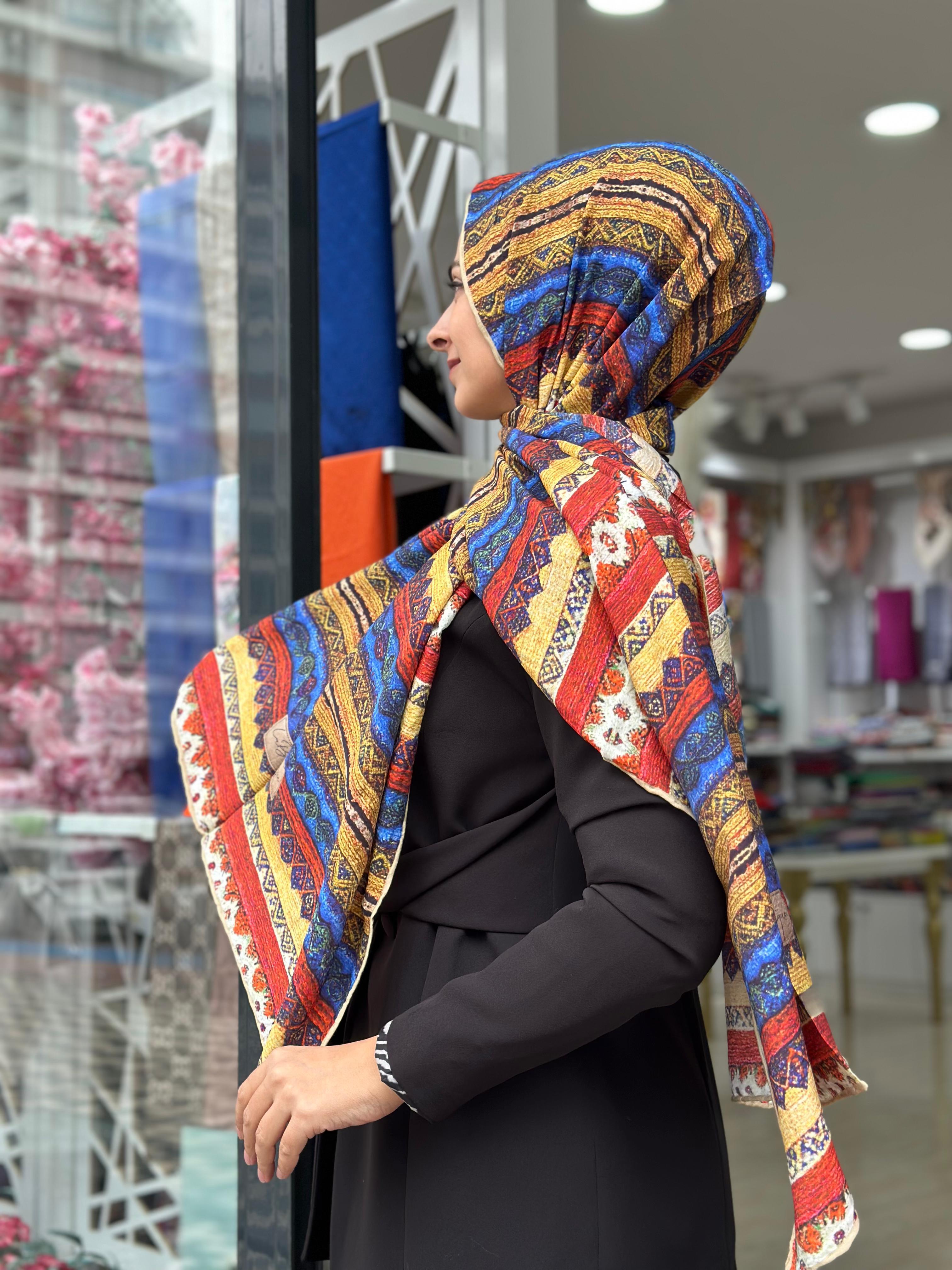 La Boutique Güz Desenli Şal 2240-02