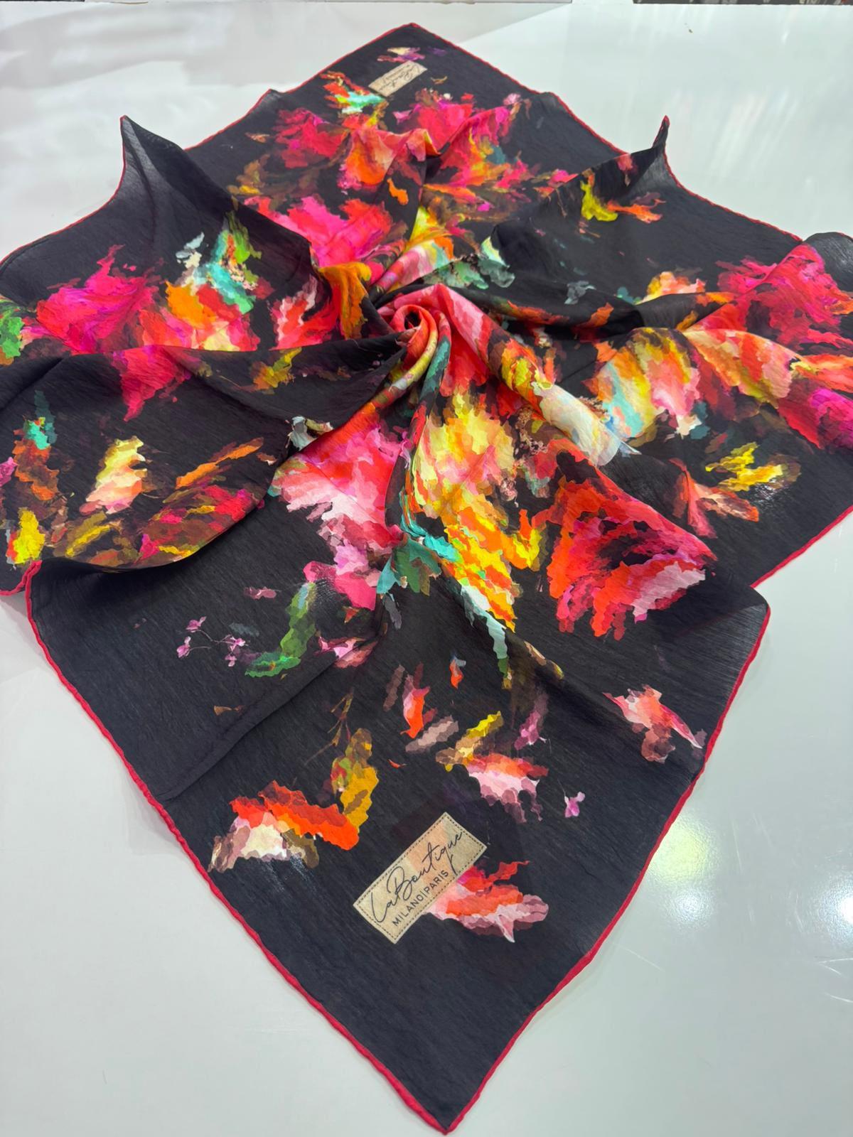 La Boutique Organik Desenli Eşarp 01
