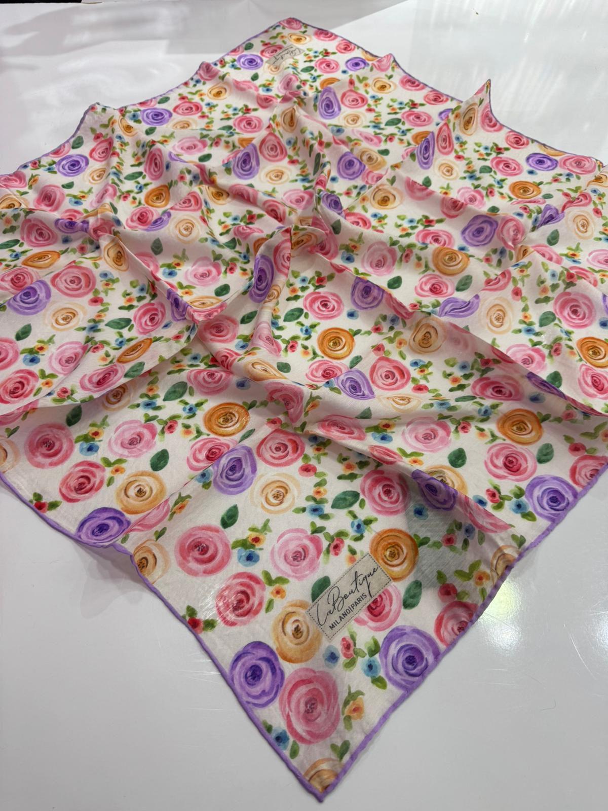 La Boutique Organik Desenli Eşarp 01
