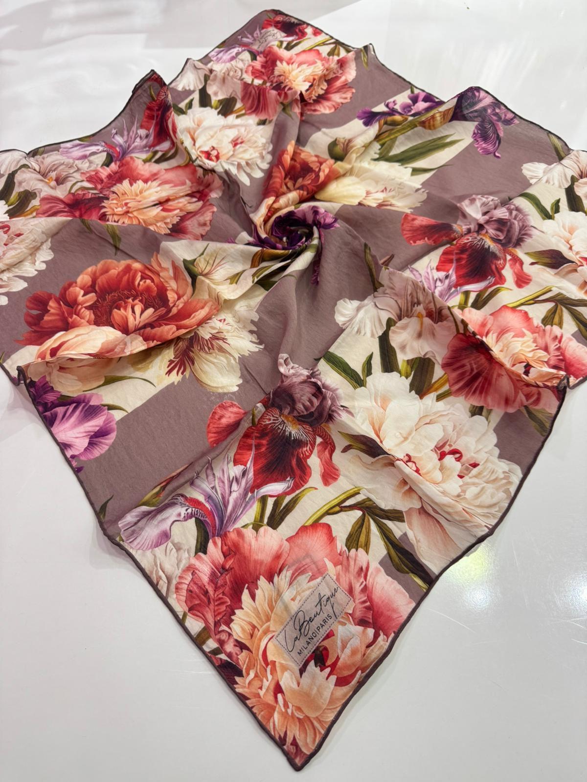 La Boutique Organik Desenli Eşarp 03