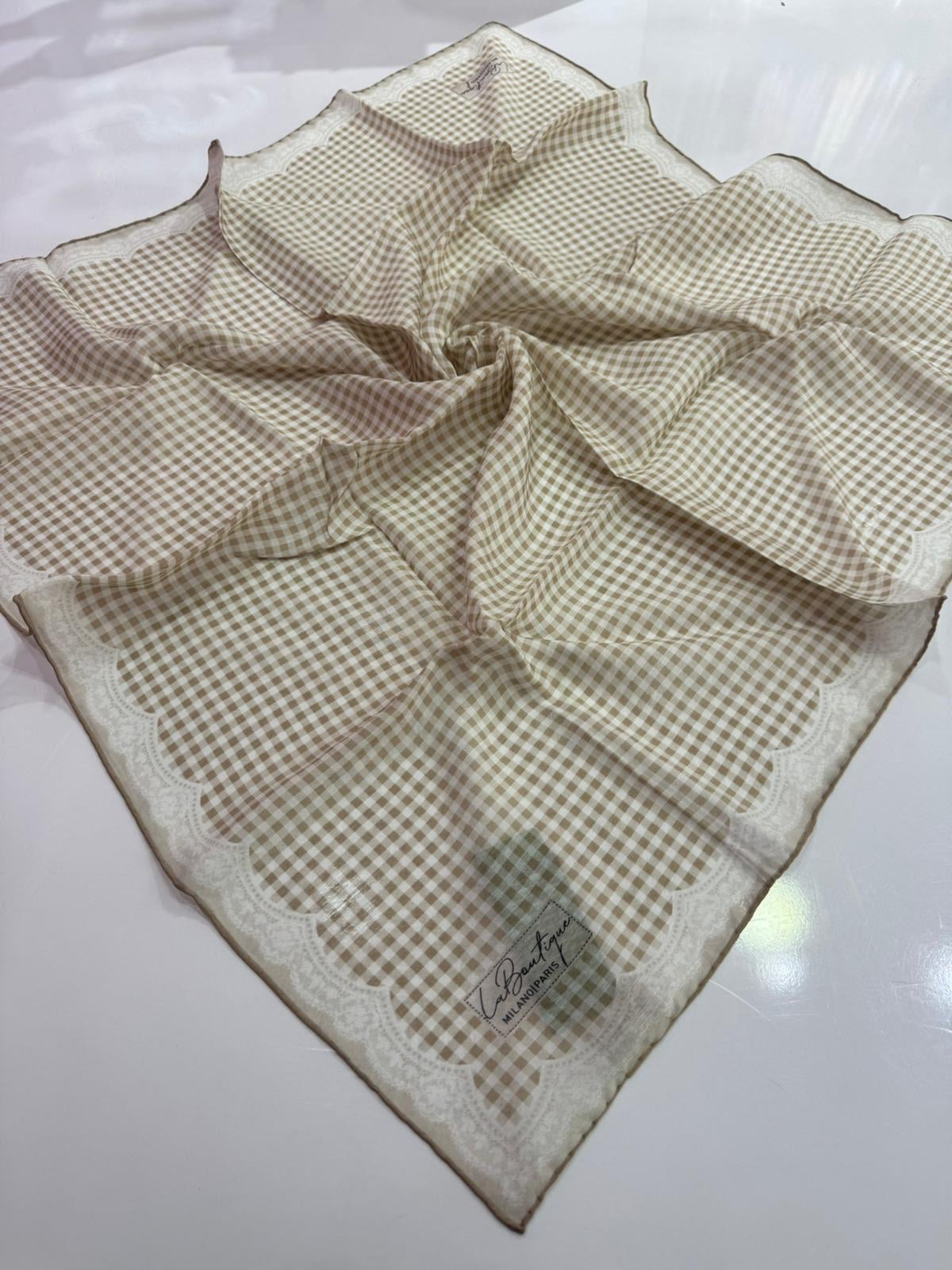 La Boutique Organik Desenli Eşarp 04